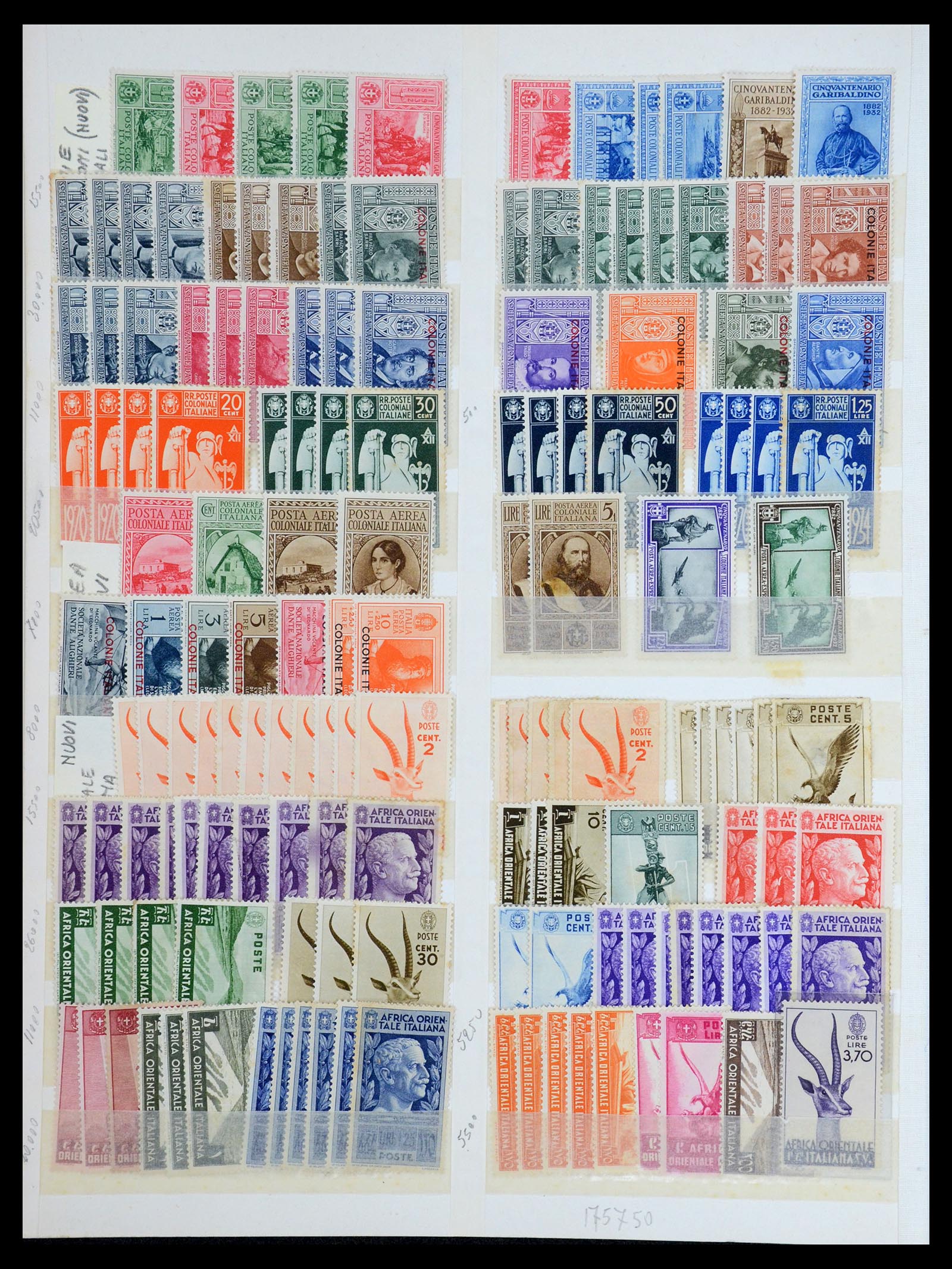 35814 008 - Postzegelverzameling 35814 Italiaanse gebieden/koloniën 1893-1950.
