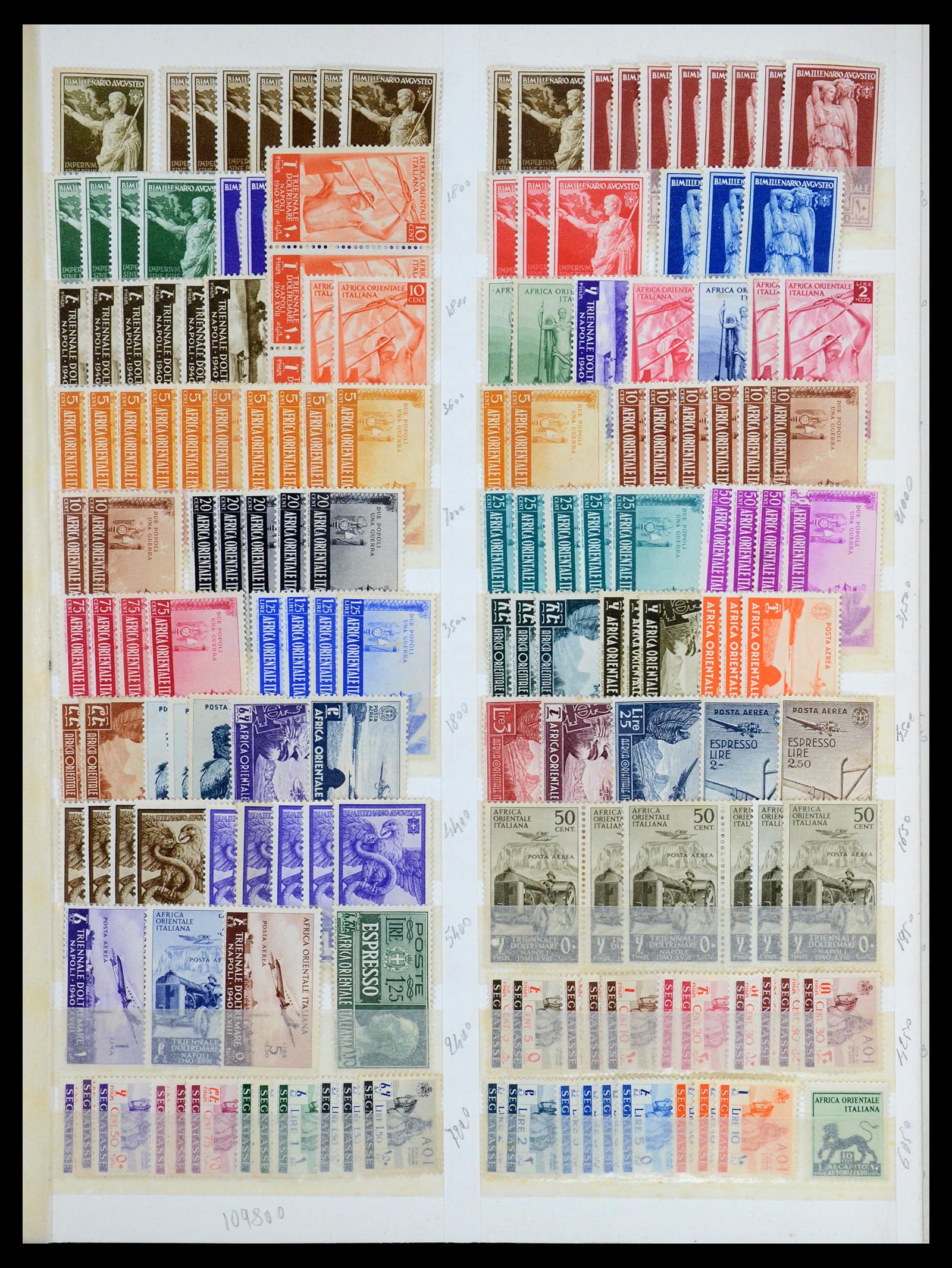 35814 009 - Postzegelverzameling 35814 Italiaanse gebieden/koloniën 1893-1950.