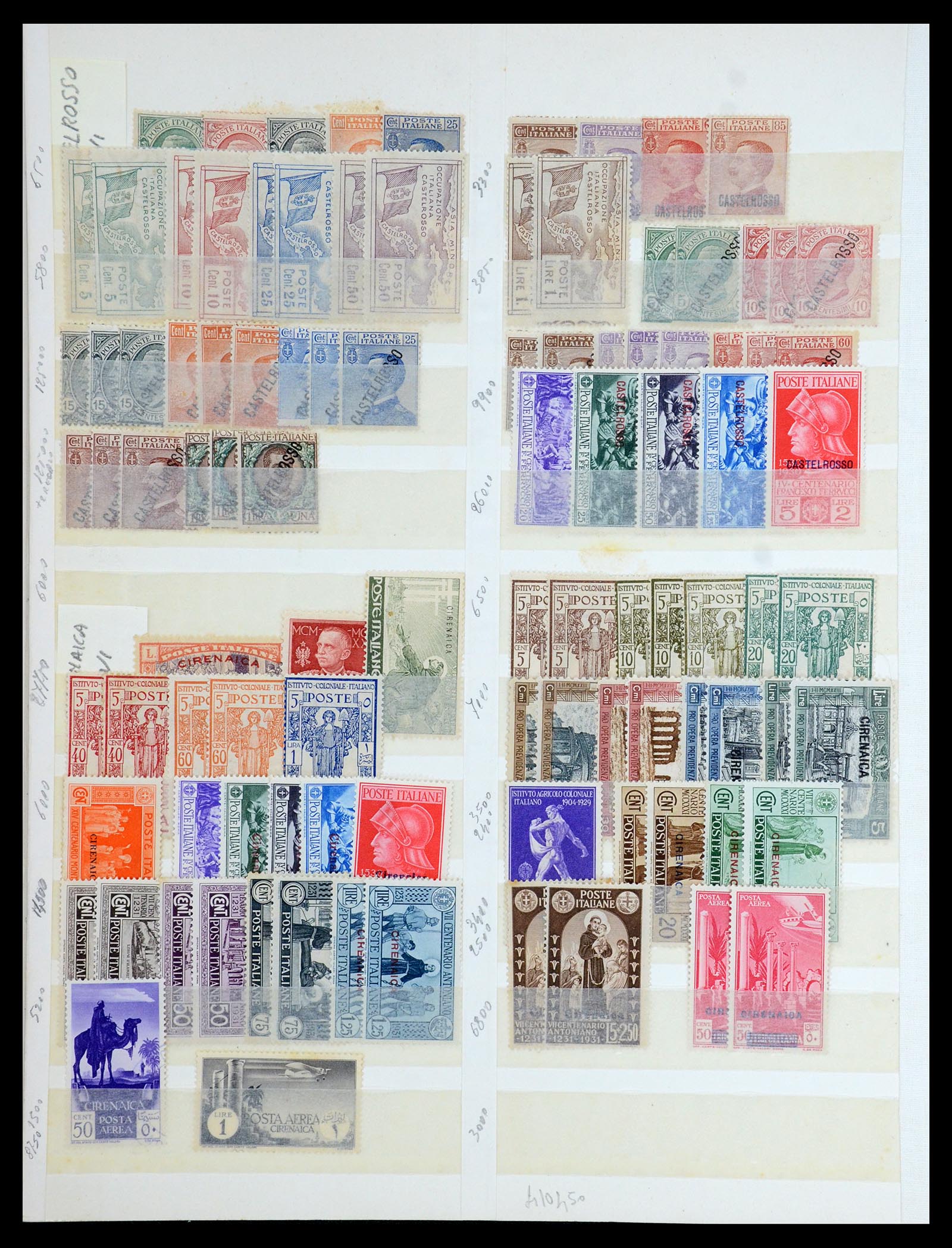 35814 010 - Postzegelverzameling 35814 Italiaanse gebieden/koloniën 1893-1950.
