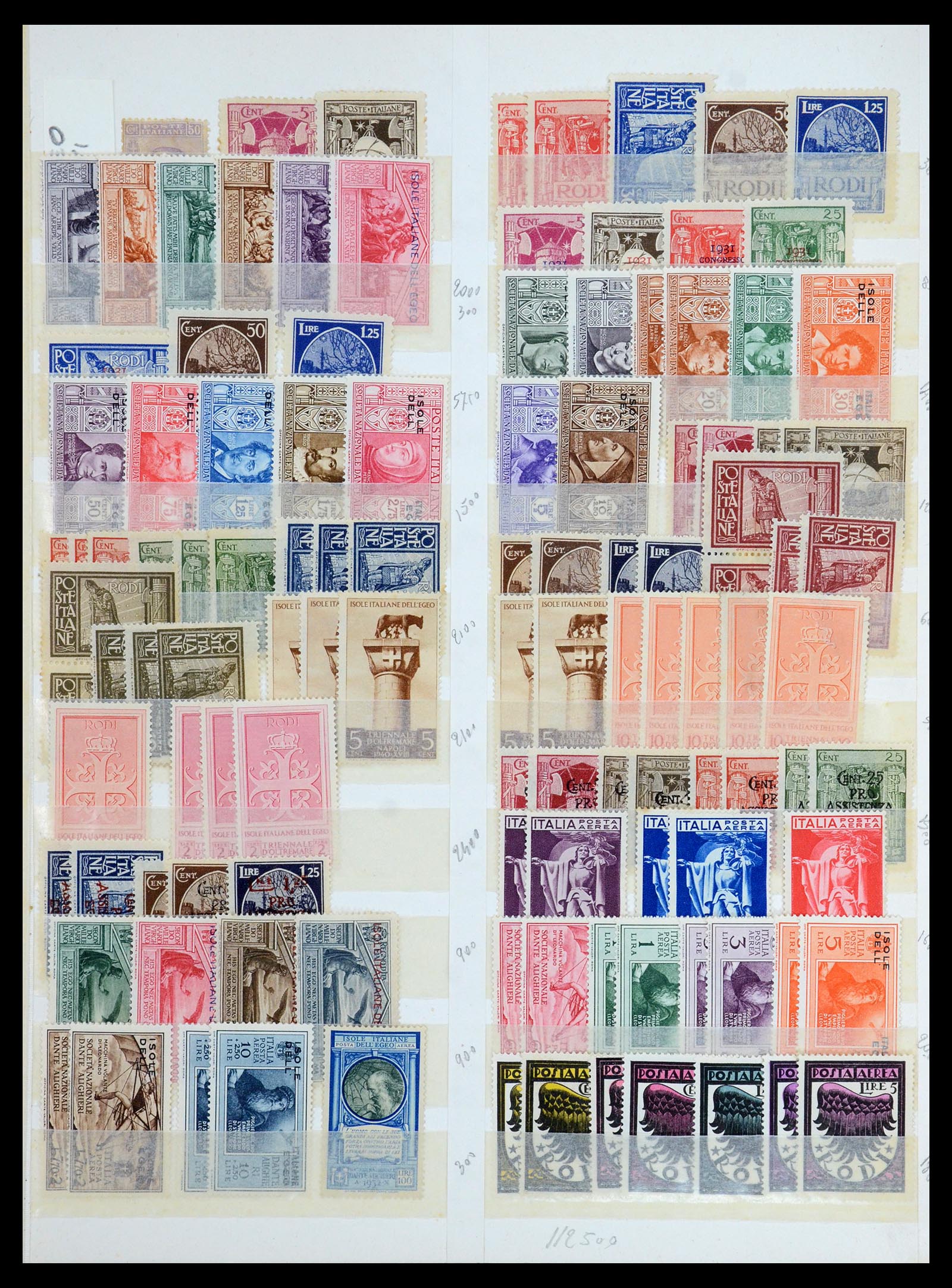 35814 011 - Postzegelverzameling 35814 Italiaanse gebieden/koloniën 1893-1950.