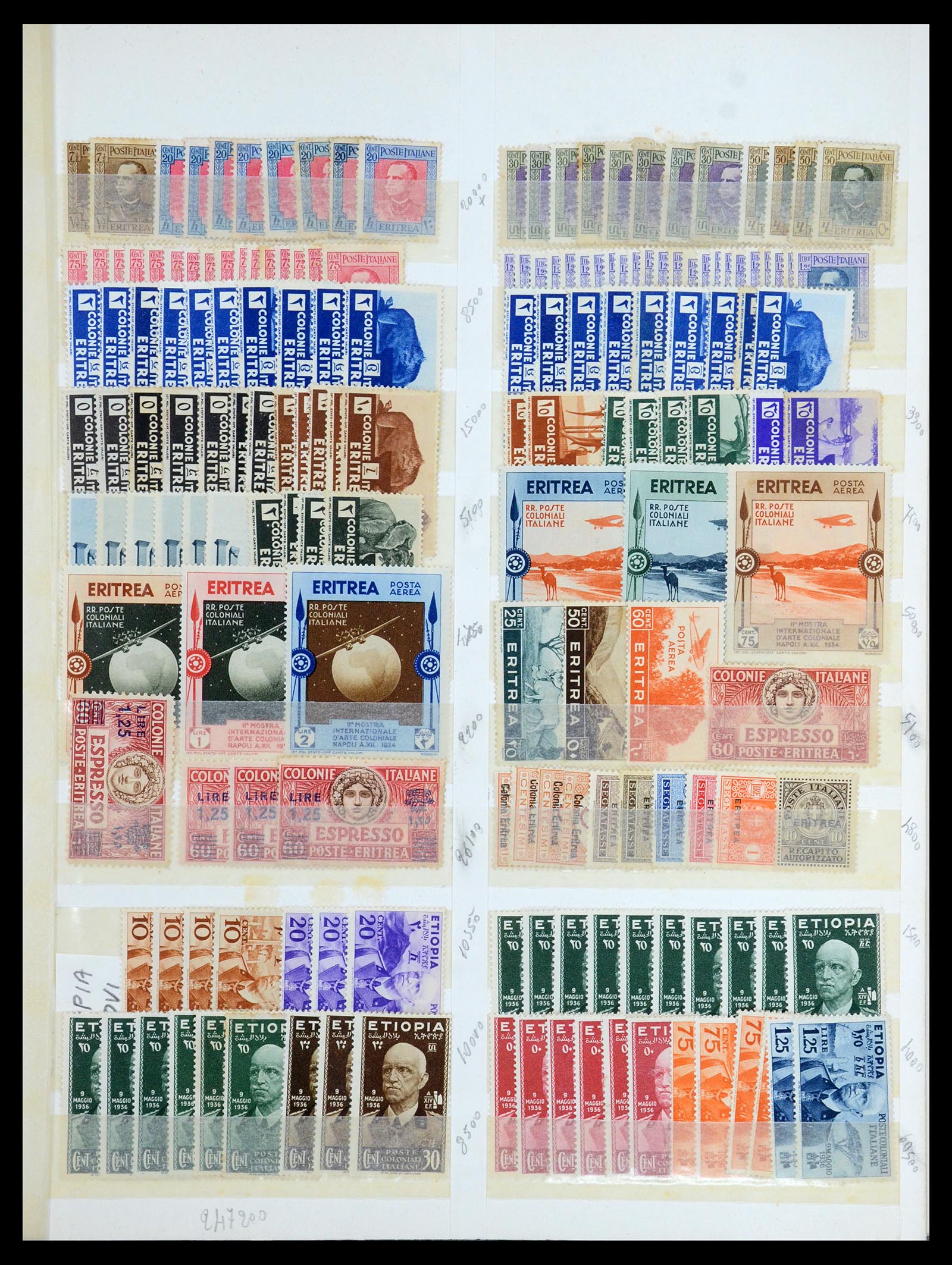 35814 015 - Postzegelverzameling 35814 Italiaanse gebieden/koloniën 1893-1950.