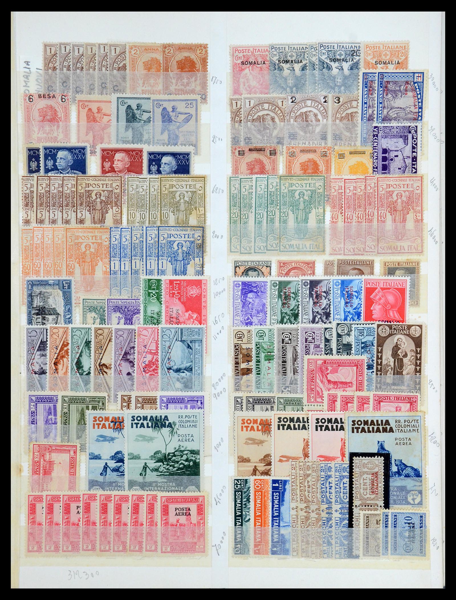 35814 019 - Postzegelverzameling 35814 Italiaanse gebieden/koloniën 1893-1950.