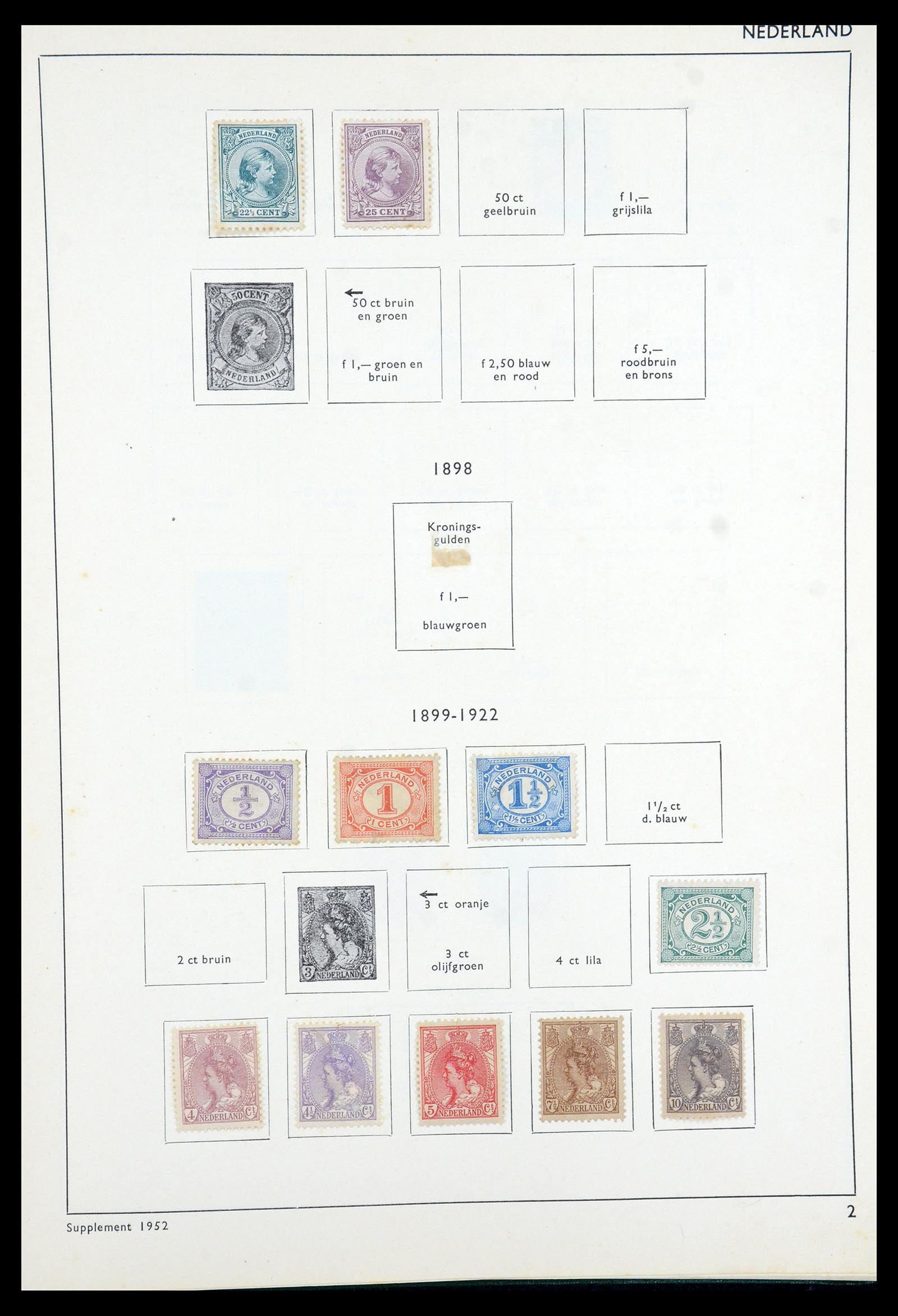 35816 006 - Postzegelverzameling 35816 Nederland en Overzee 1852-1953.