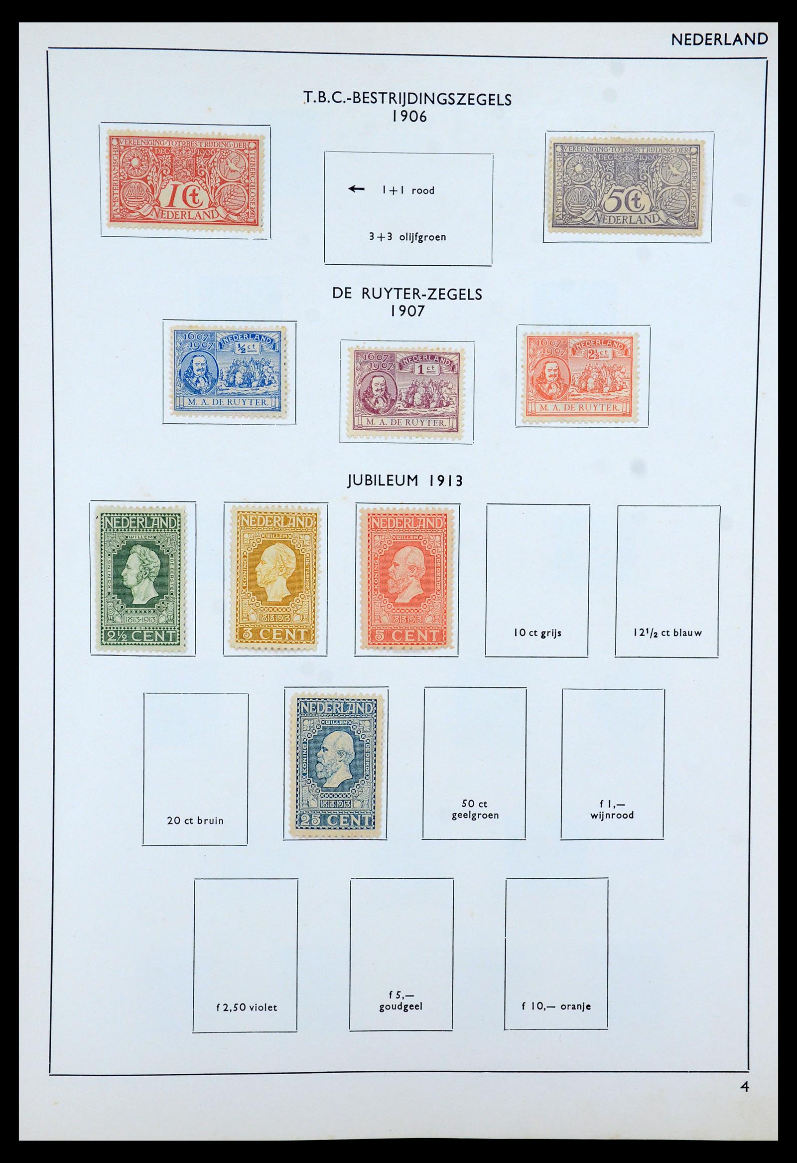 35816 008 - Postzegelverzameling 35816 Nederland en Overzee 1852-1953.