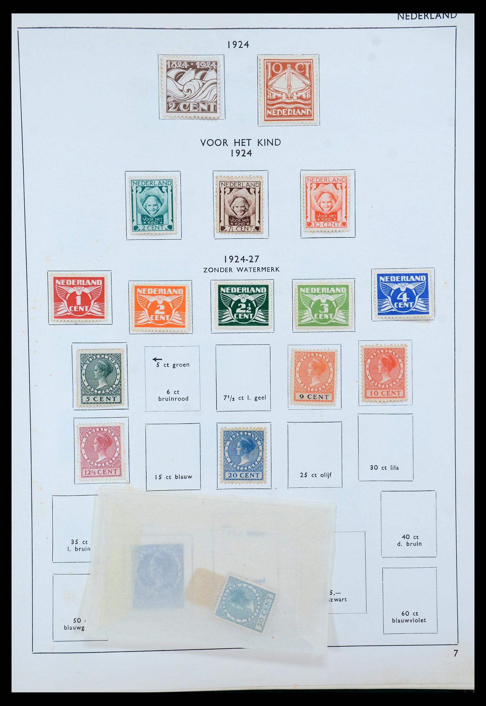 35816 011 - Postzegelverzameling 35816 Nederland en Overzee 1852-1953.