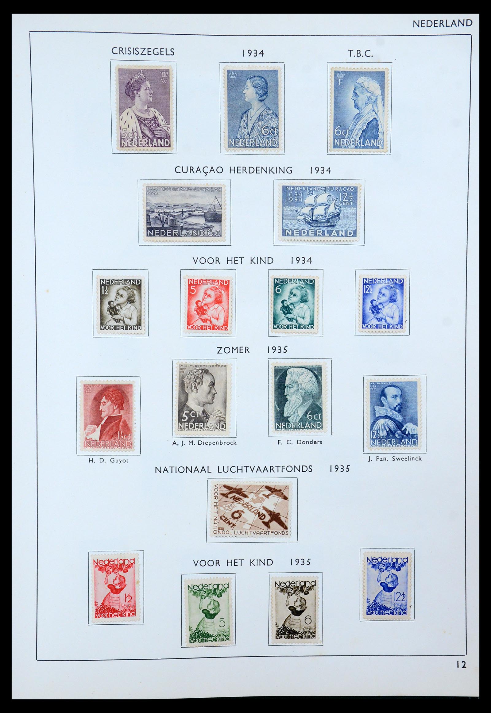 35816 016 - Postzegelverzameling 35816 Nederland en Overzee 1852-1953.