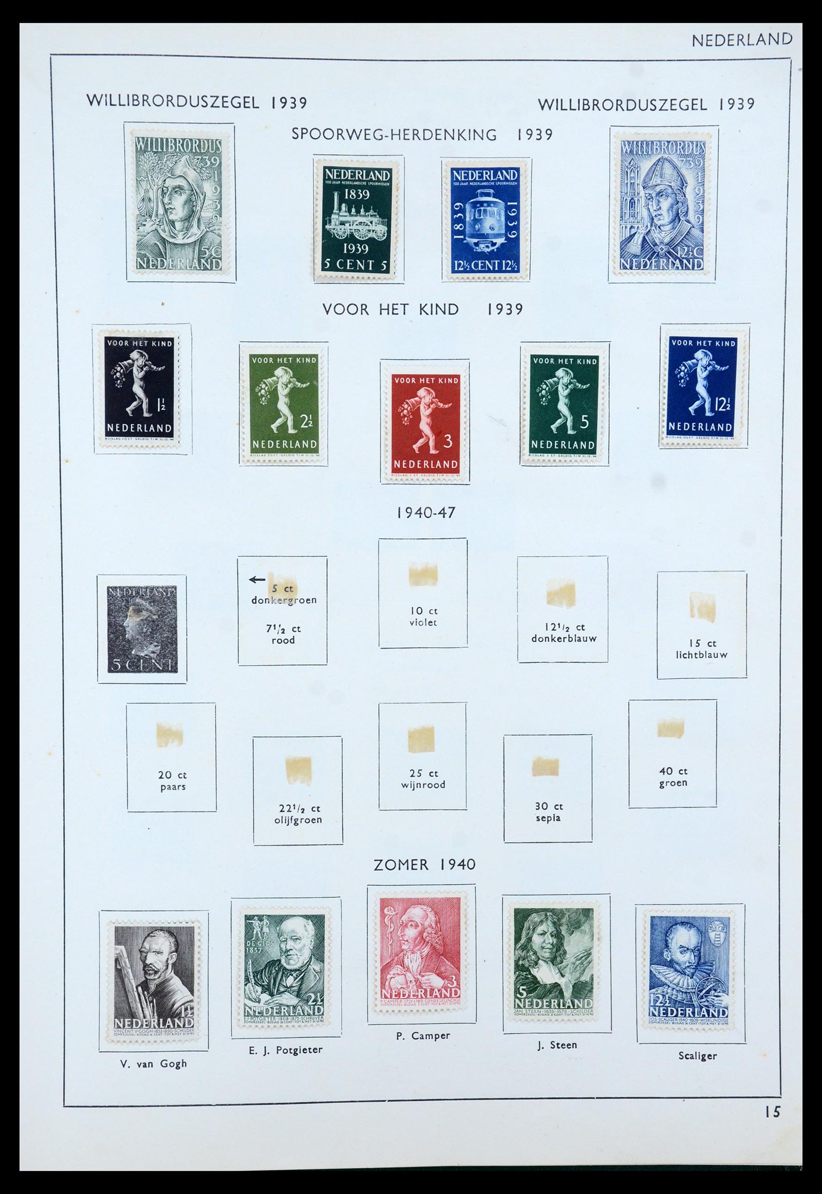 35816 019 - Postzegelverzameling 35816 Nederland en Overzee 1852-1953.