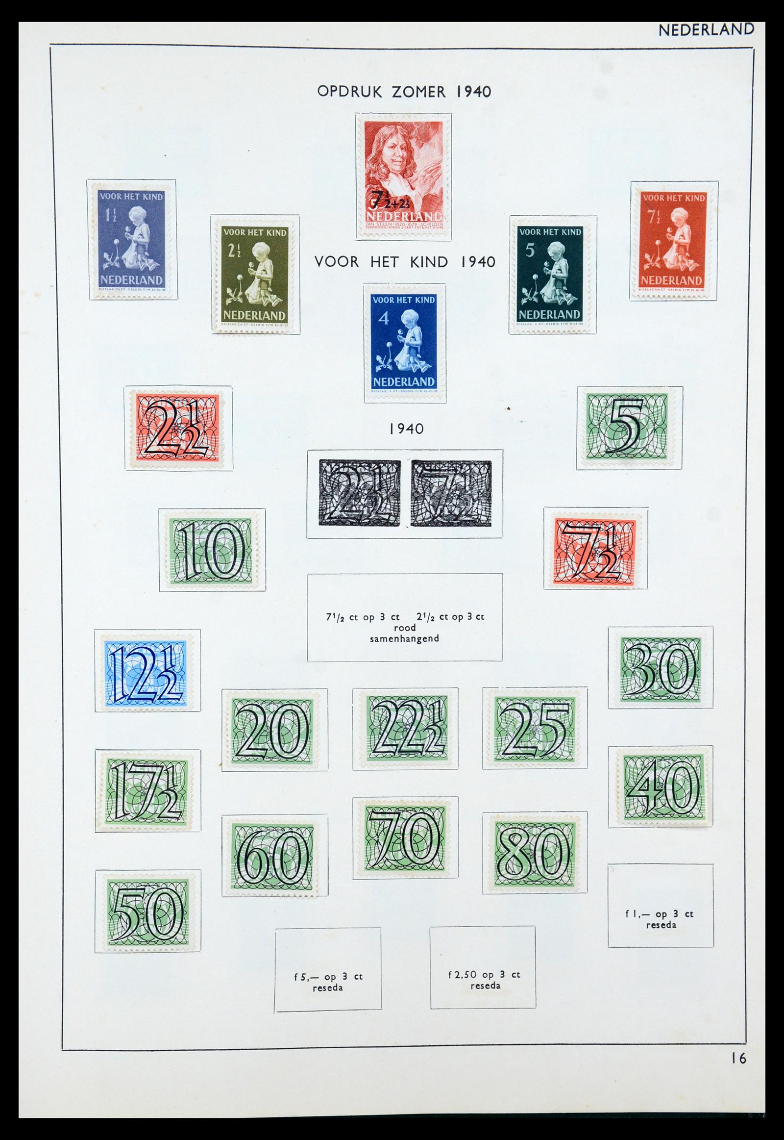 35816 020 - Postzegelverzameling 35816 Nederland en Overzee 1852-1953.