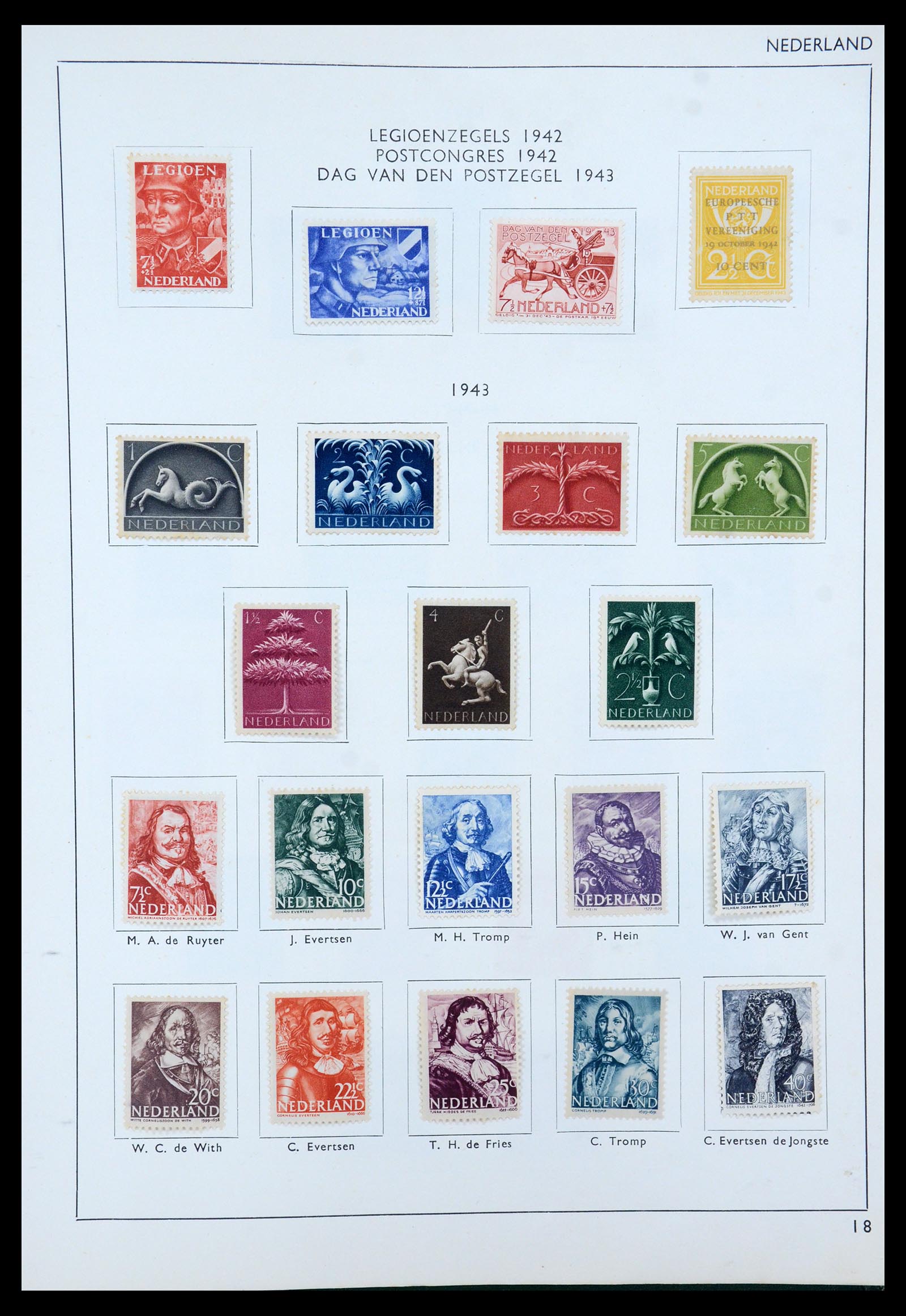 35816 022 - Postzegelverzameling 35816 Nederland en Overzee 1852-1953.