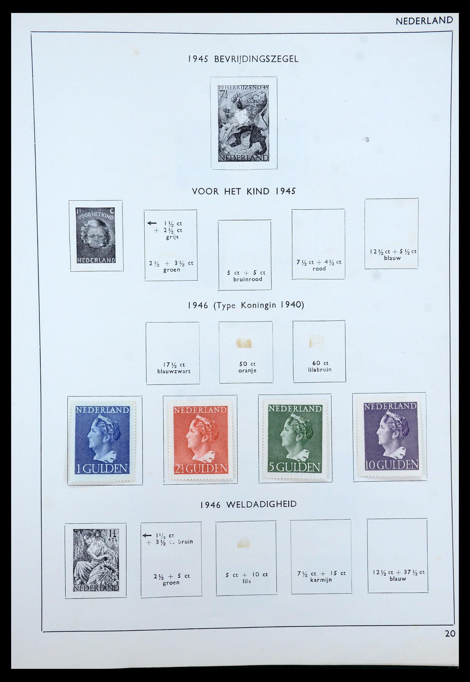 35816 024 - Postzegelverzameling 35816 Nederland en Overzee 1852-1953.