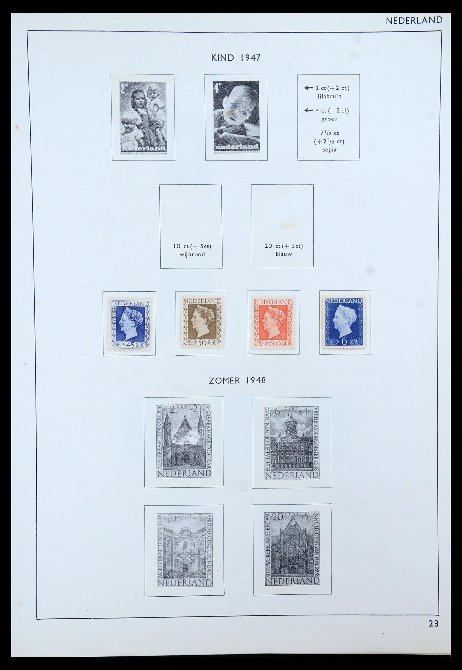 35816 027 - Postzegelverzameling 35816 Nederland en Overzee 1852-1953.