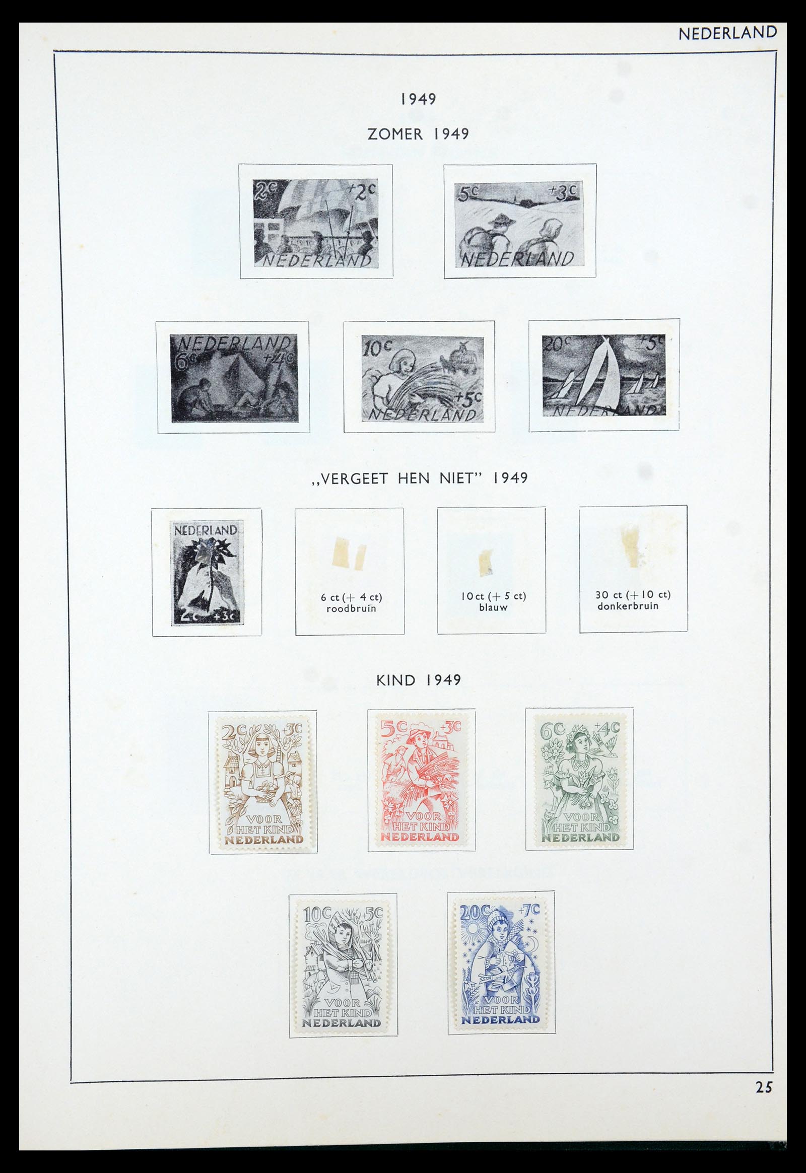 35816 028 - Postzegelverzameling 35816 Nederland en Overzee 1852-1953.