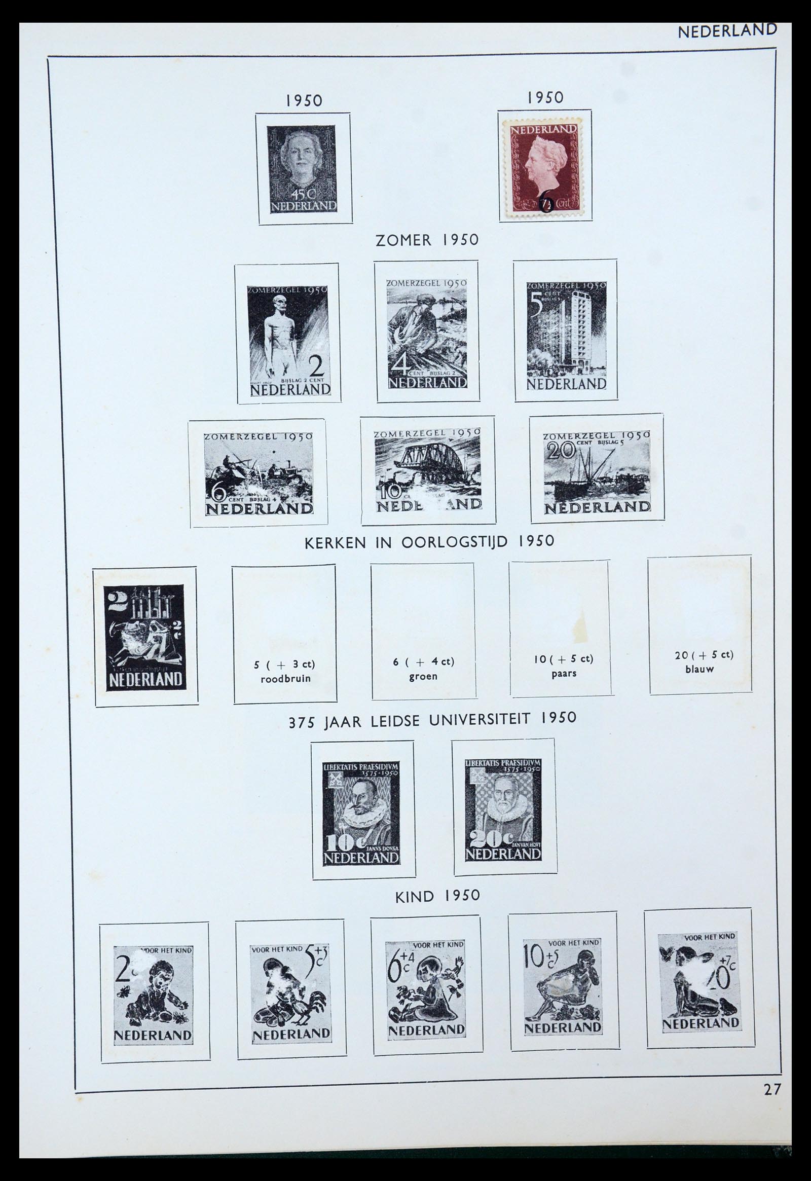 35816 030 - Postzegelverzameling 35816 Nederland en Overzee 1852-1953.