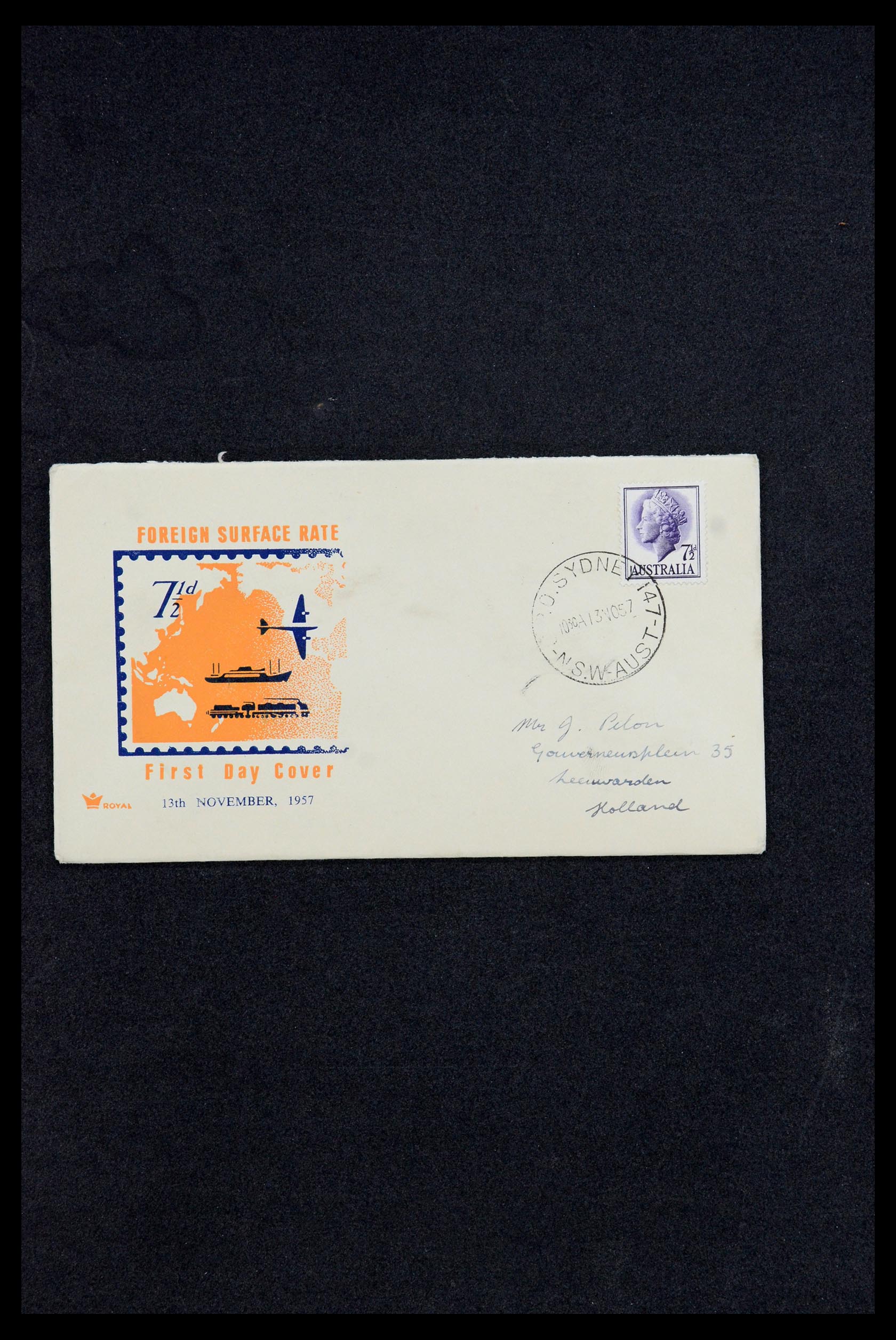 35818 014 - Postzegelverzameling 35818 Australië brieven 1860-1966.
