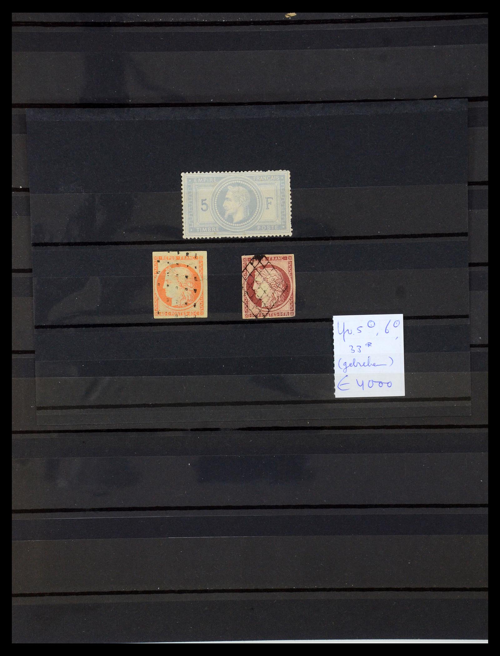 35819 001 - Postzegelverzameling 35819 Frankrijk 1849-1867.