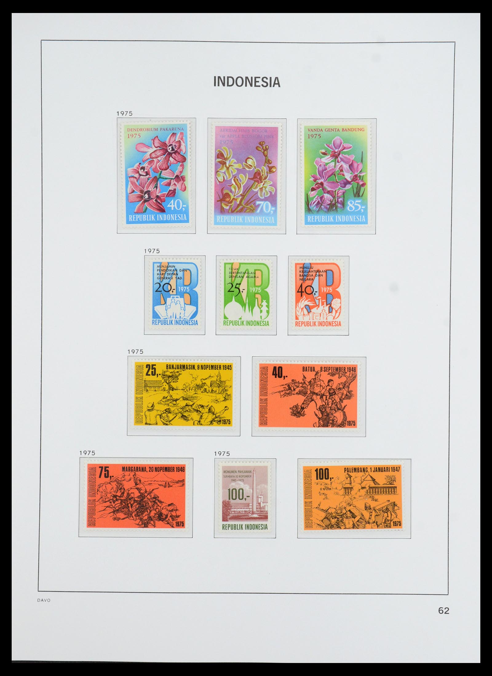 35820 016 - Postzegelverzameling 35820 Indonesië 1970-2020.