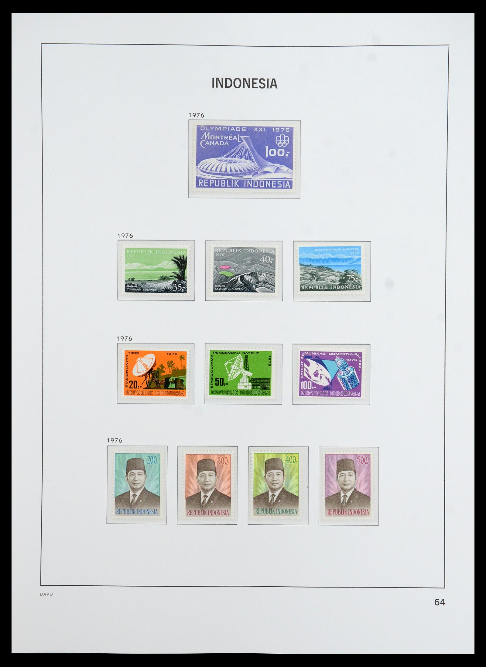 35820 018 - Postzegelverzameling 35820 Indonesië 1970-2020.