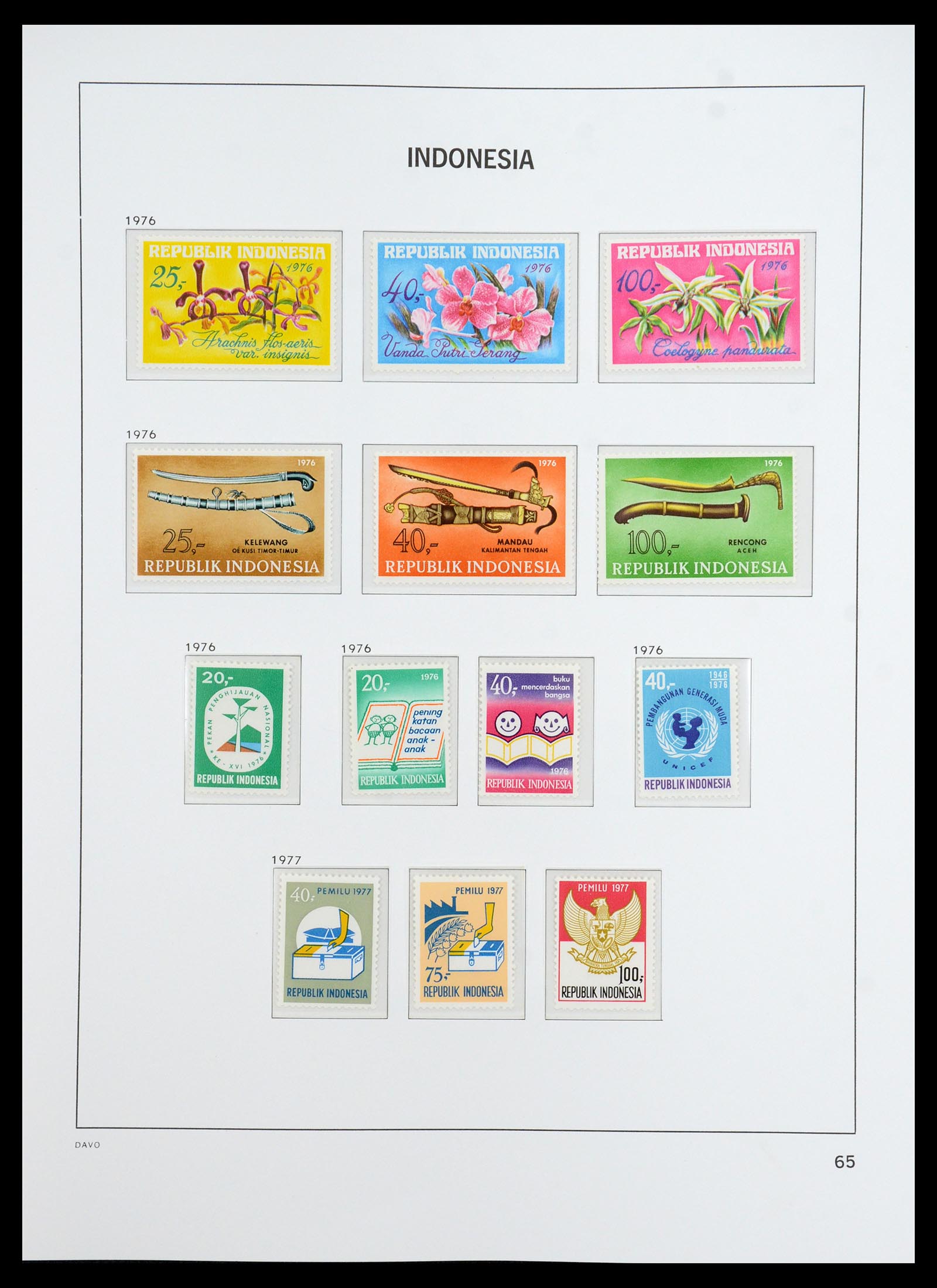 35820 019 - Postzegelverzameling 35820 Indonesië 1970-2020.