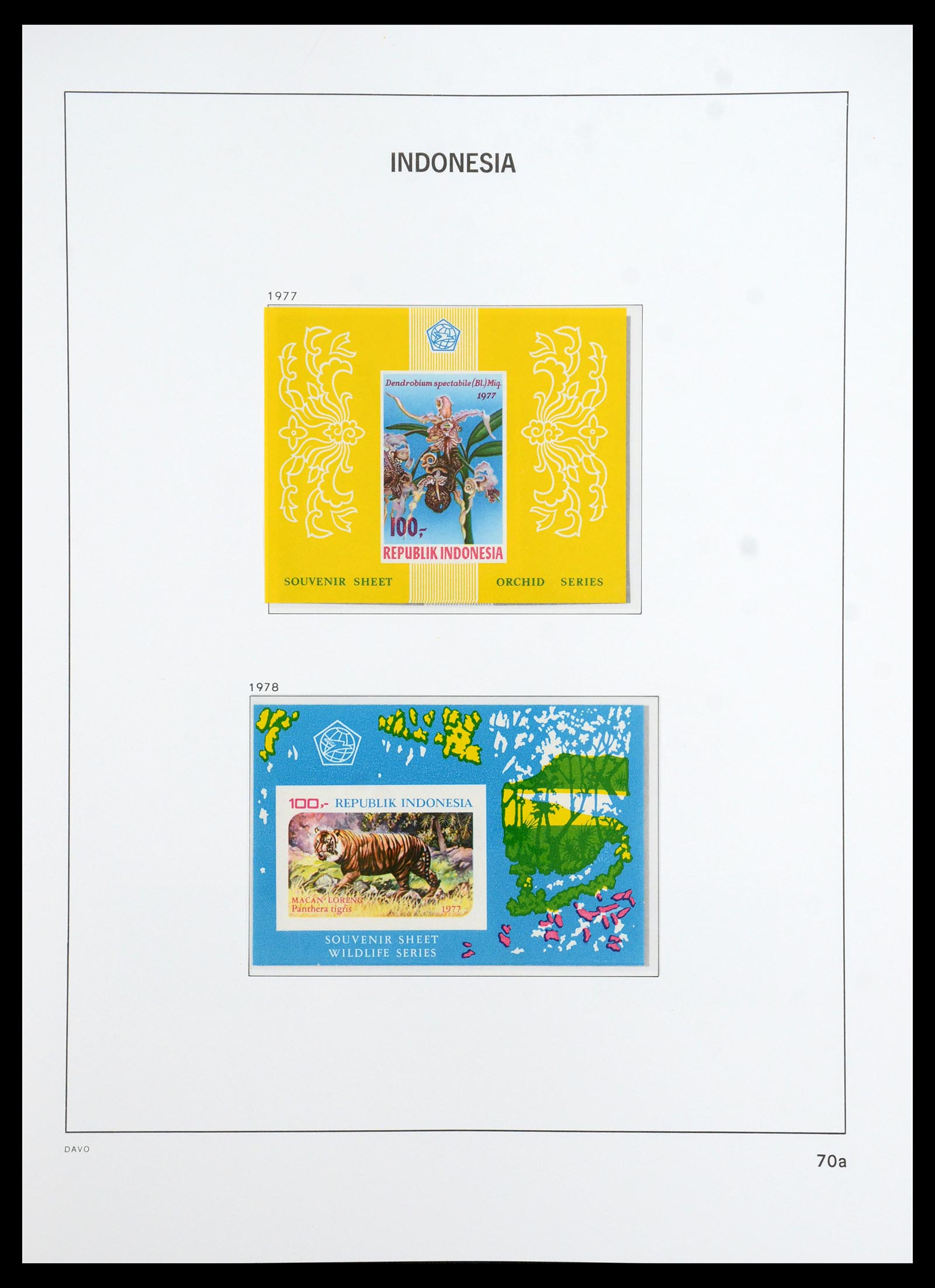 35820 026 - Postzegelverzameling 35820 Indonesië 1970-2020.