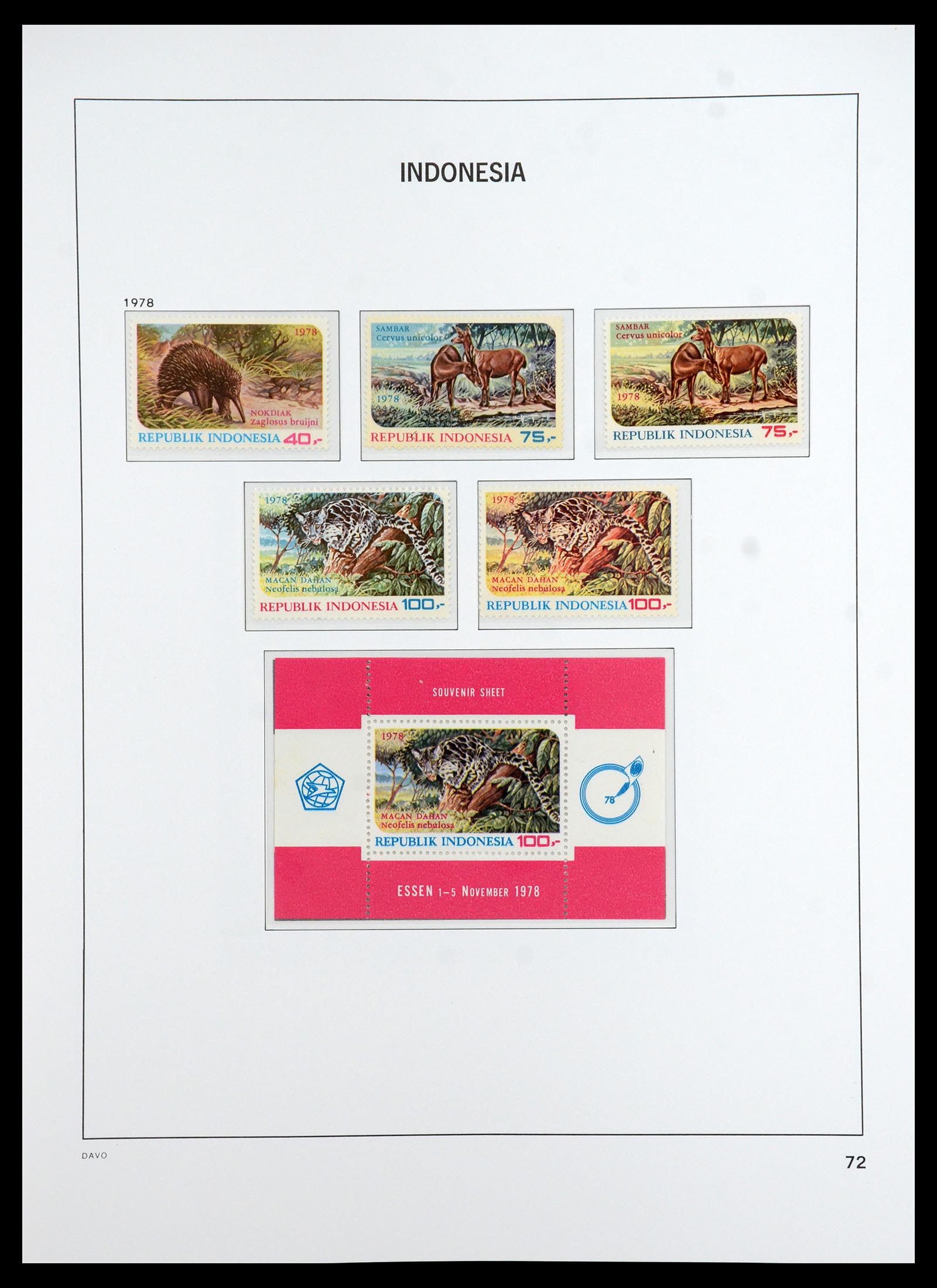 35820 028 - Postzegelverzameling 35820 Indonesië 1970-2020.
