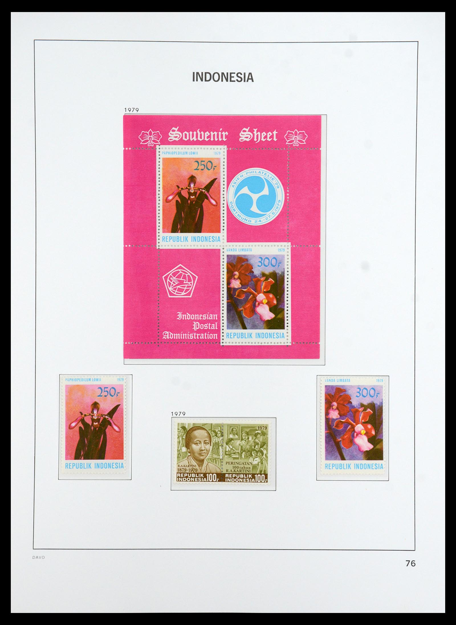 35820 032 - Postzegelverzameling 35820 Indonesië 1970-2020.