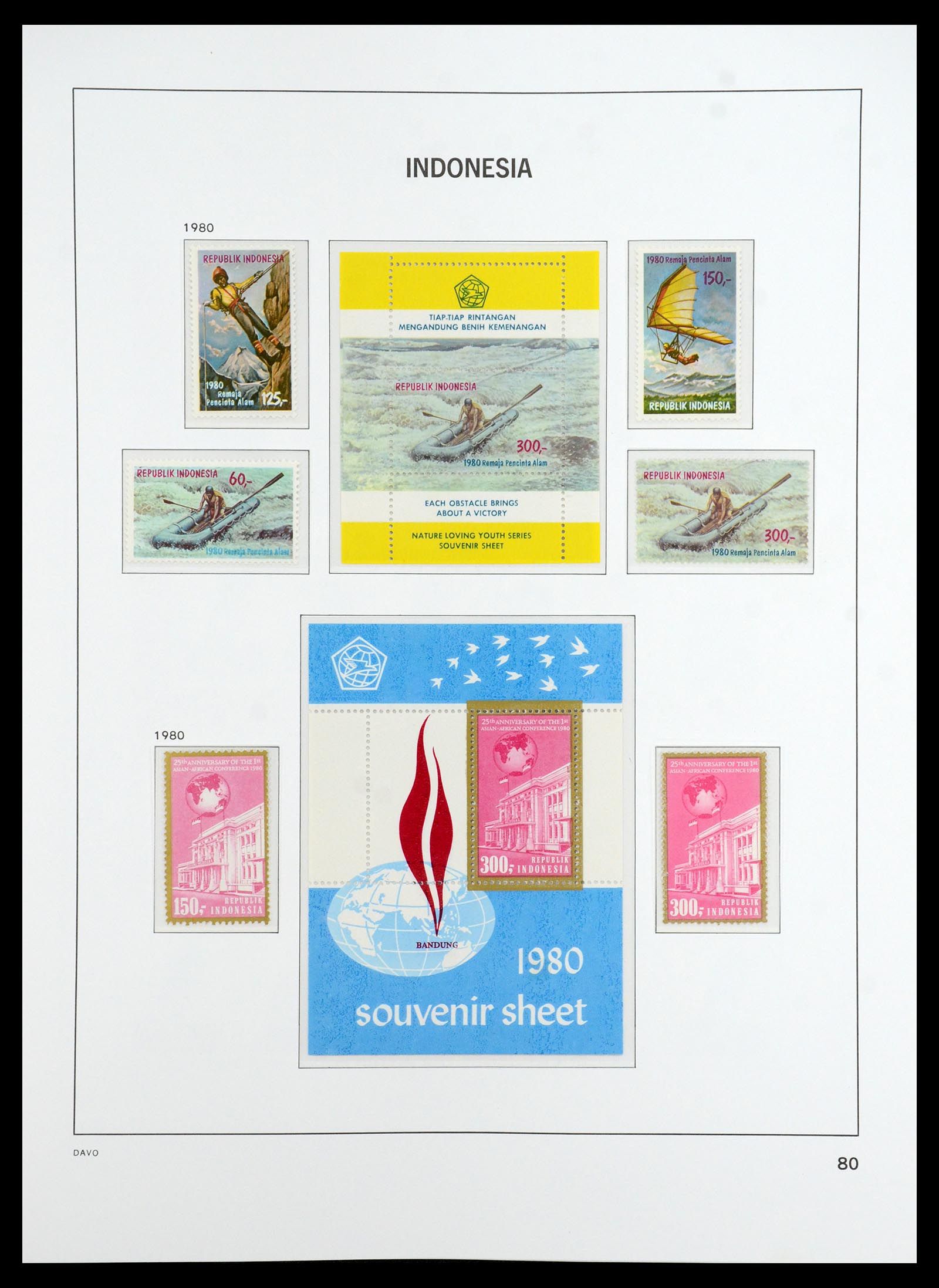 35820 036 - Postzegelverzameling 35820 Indonesië 1970-2020.