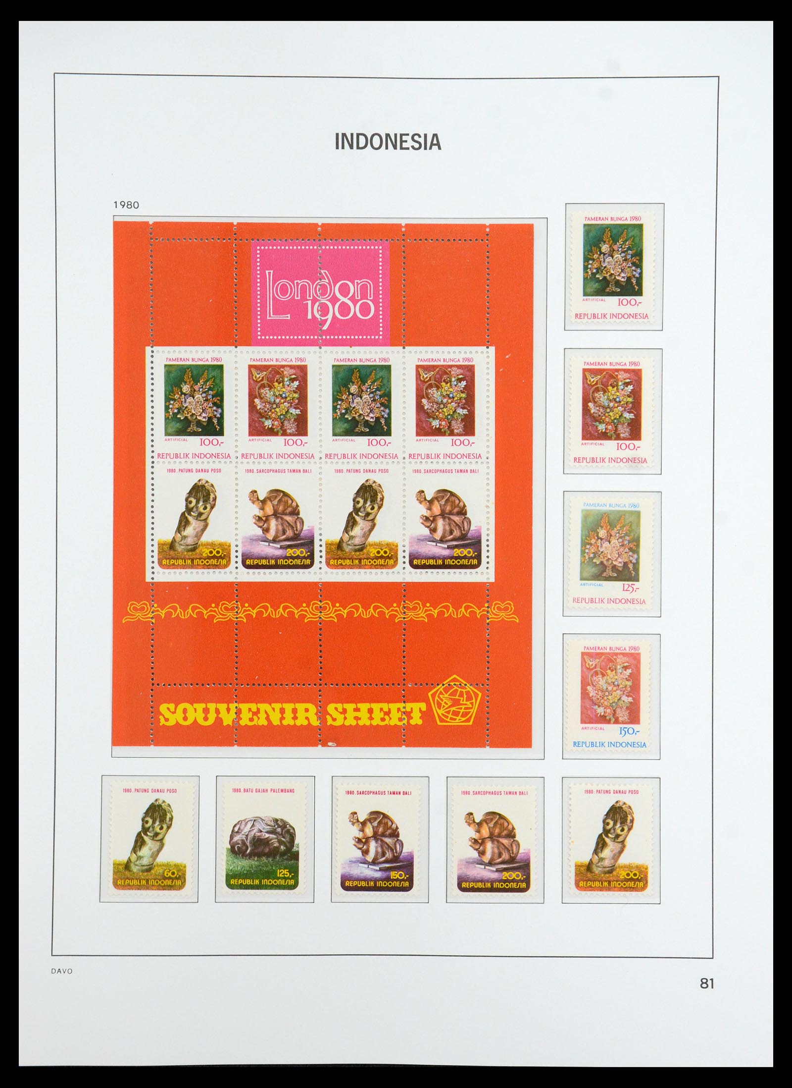 35820 037 - Postzegelverzameling 35820 Indonesië 1970-2020.