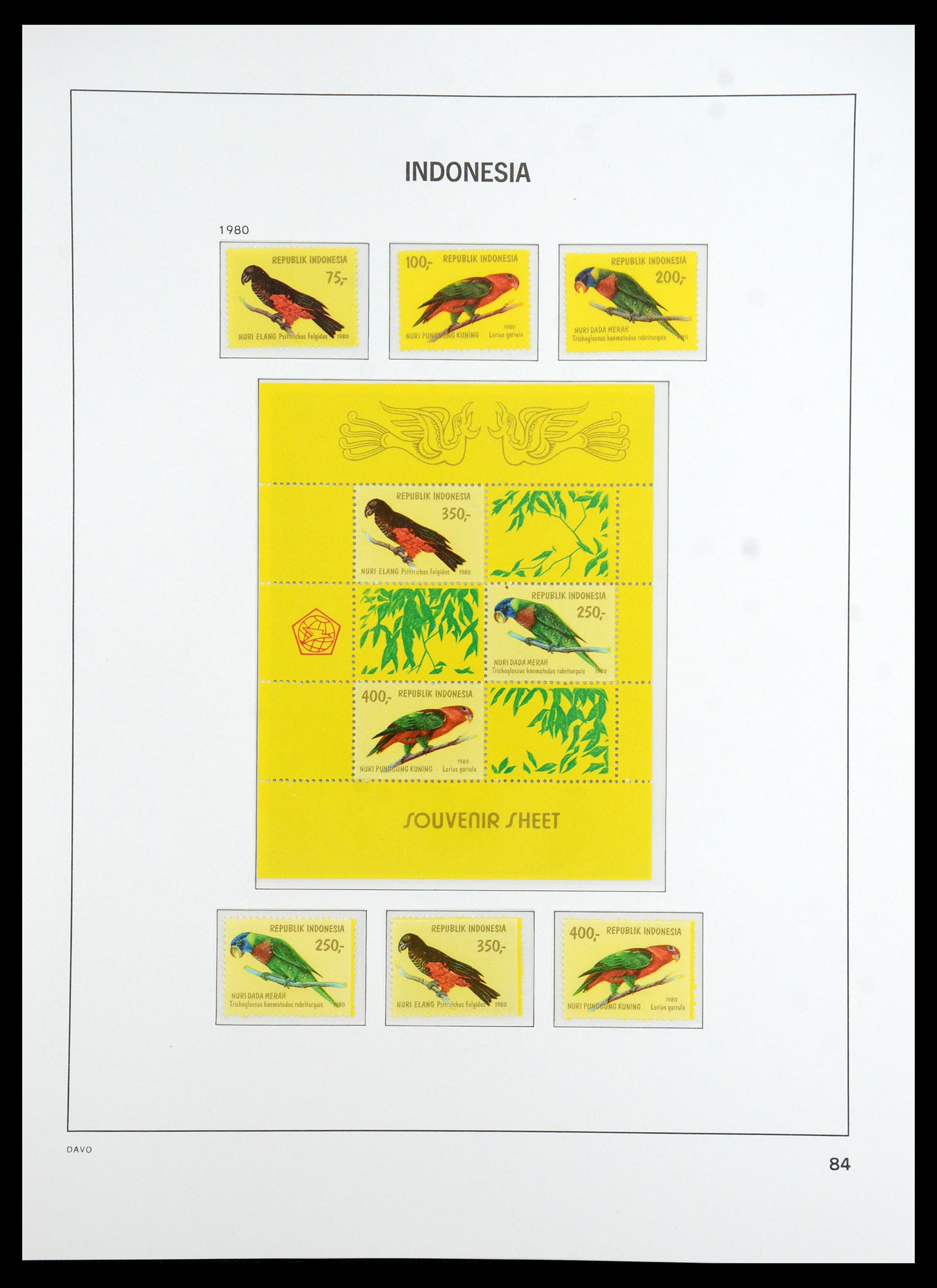 35820 040 - Postzegelverzameling 35820 Indonesië 1970-2020.