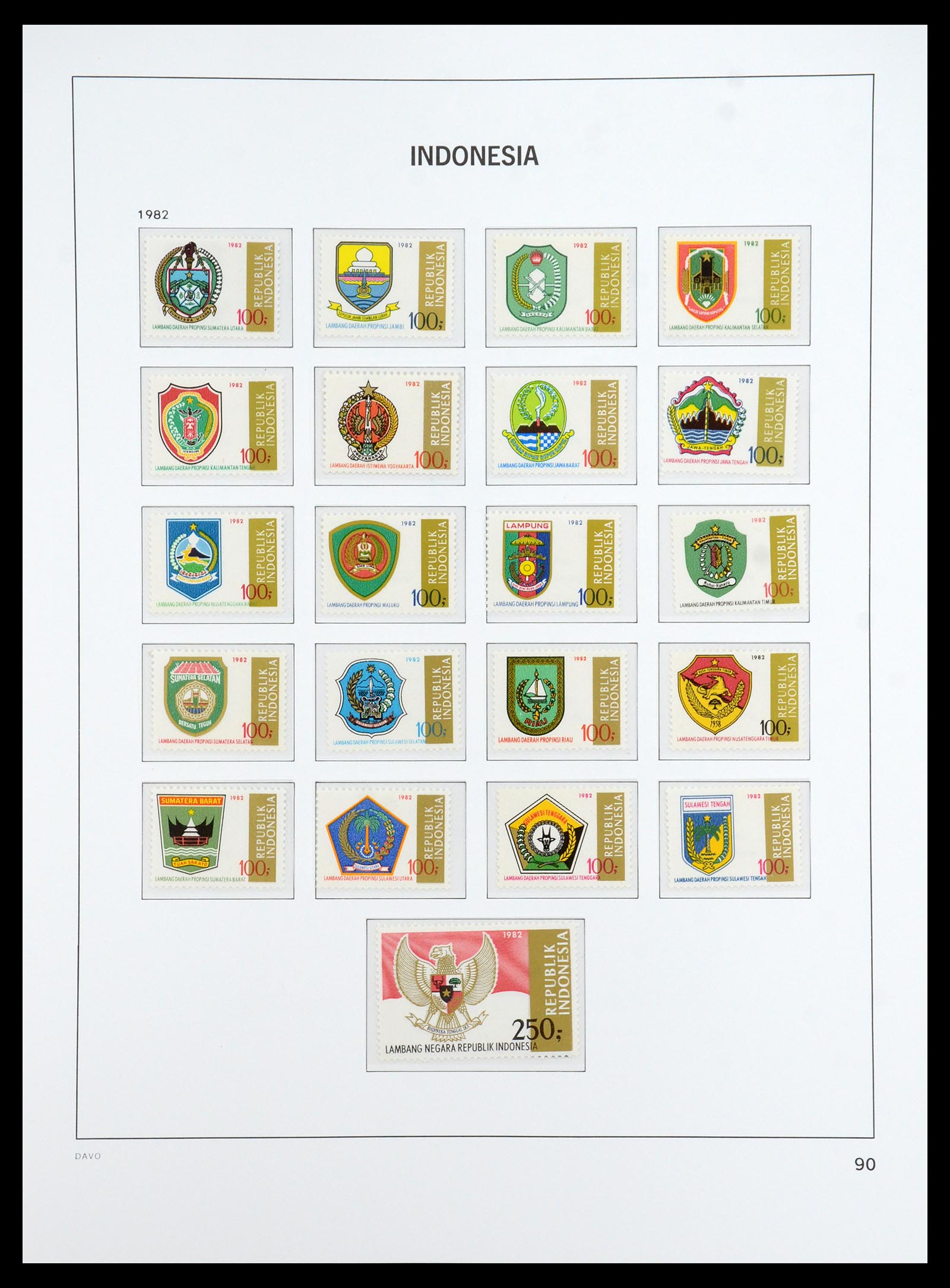 35820 046 - Postzegelverzameling 35820 Indonesië 1970-2020.