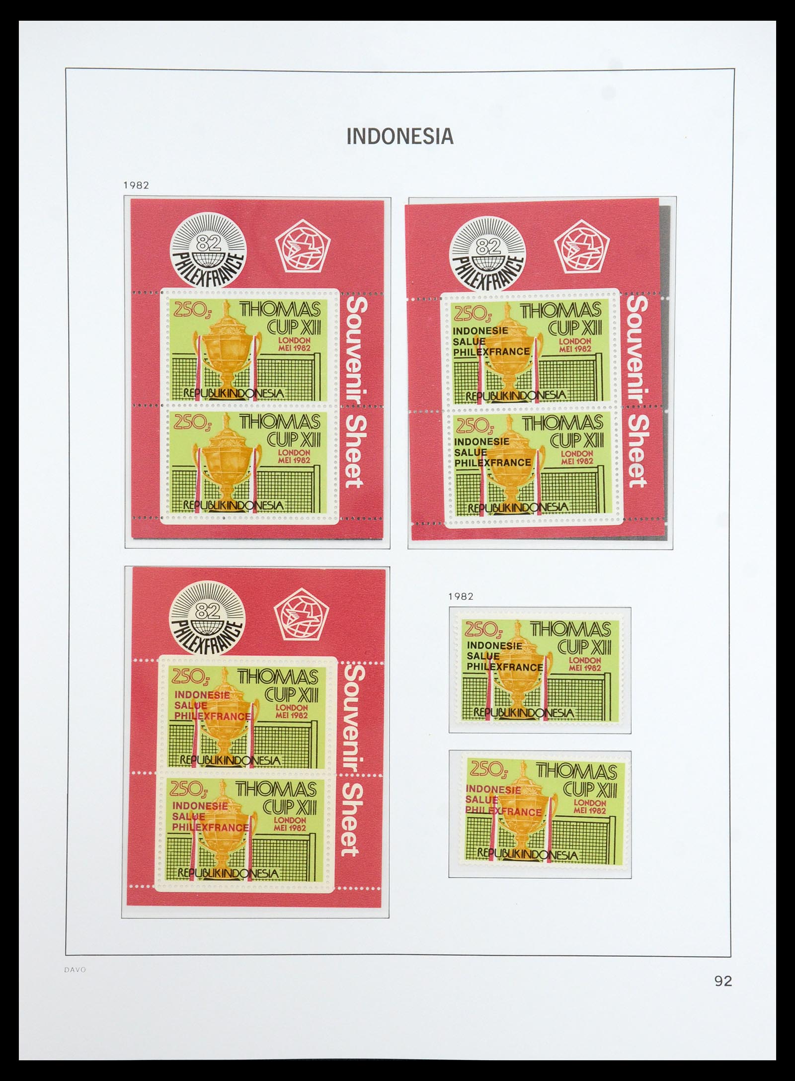 35820 048 - Postzegelverzameling 35820 Indonesië 1970-2020.