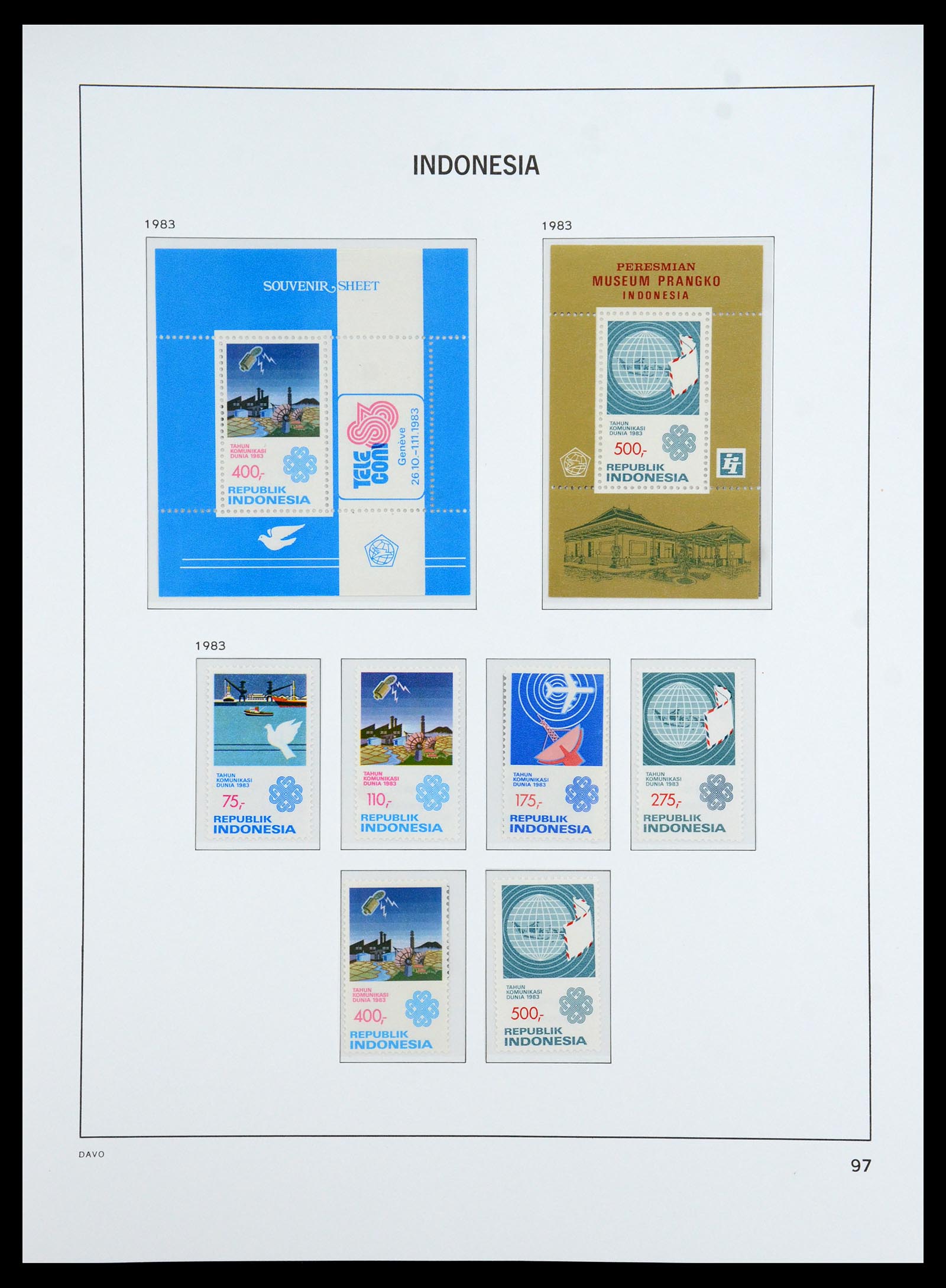 35820 053 - Postzegelverzameling 35820 Indonesië 1970-2020.