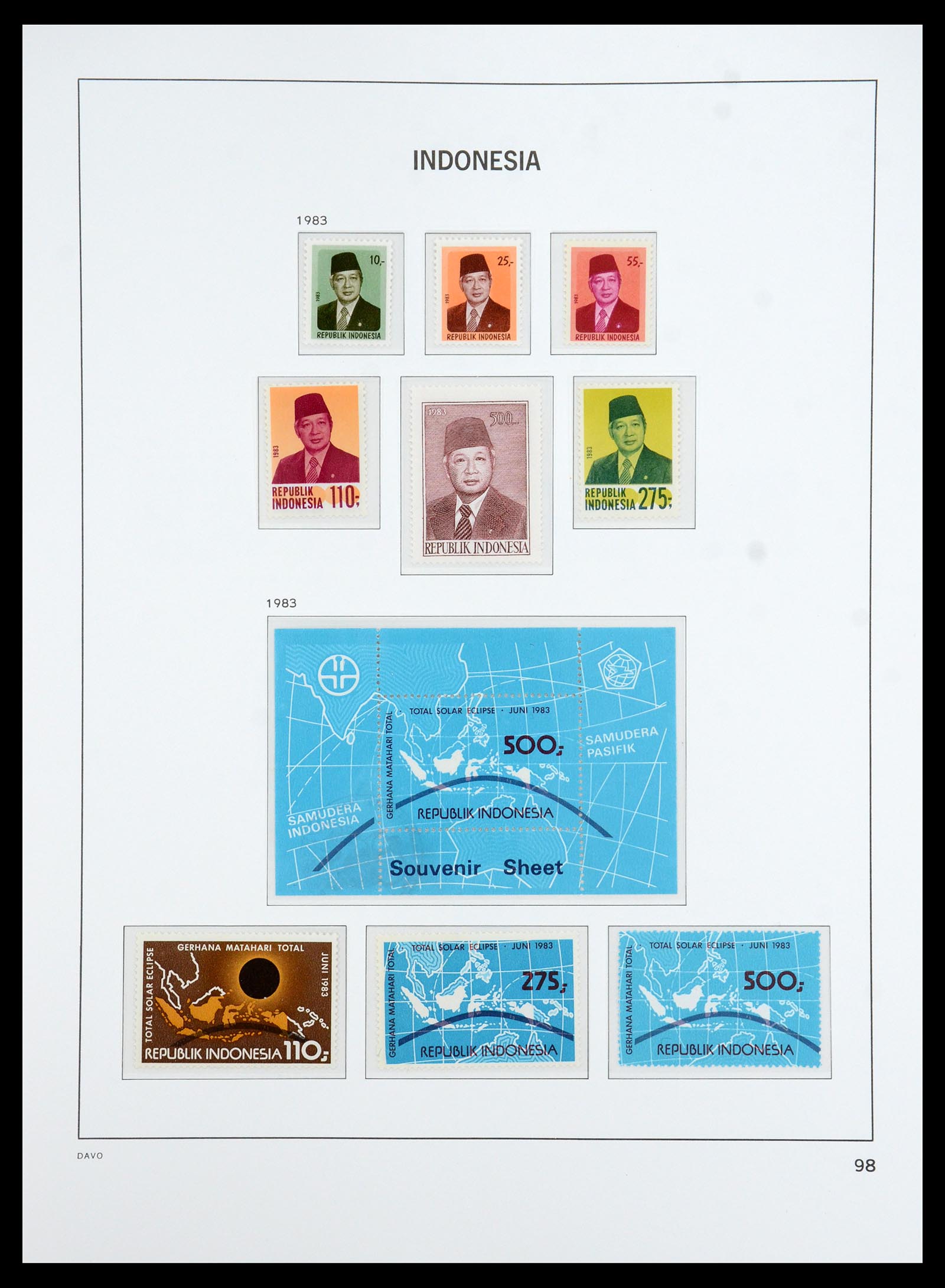 35820 054 - Postzegelverzameling 35820 Indonesië 1970-2020.