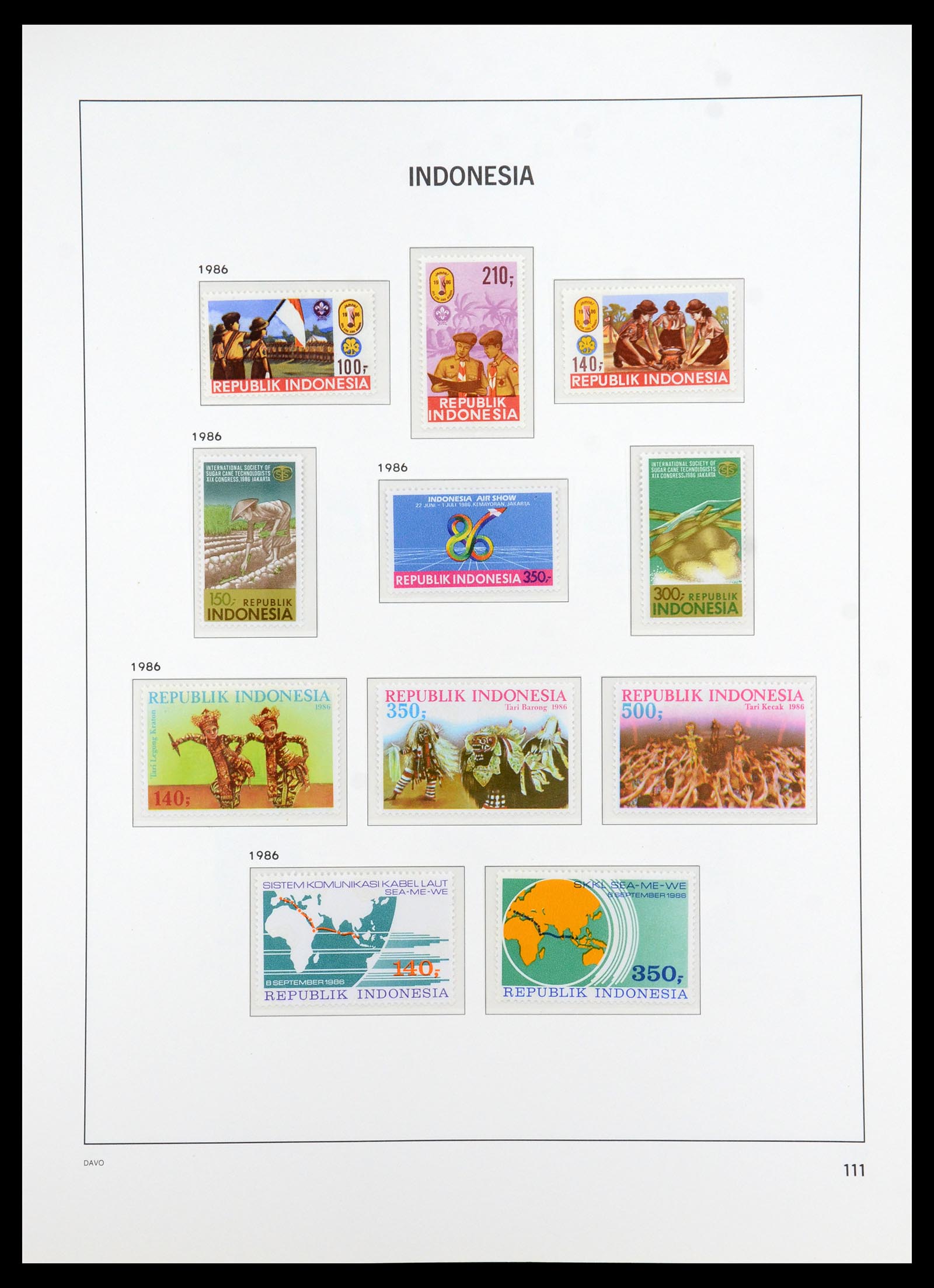 35820 072 - Stamp Collection 35820 Indonesia 1970-2020.