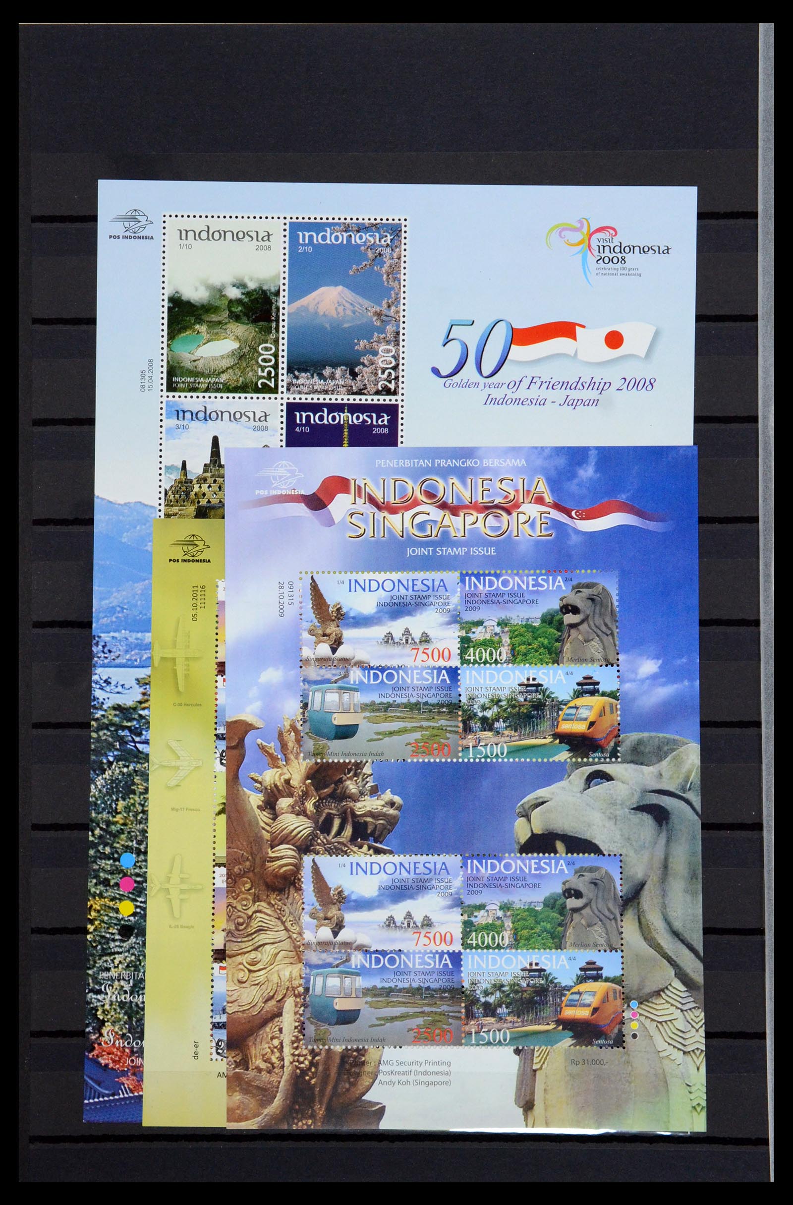 35820 310 - Postzegelverzameling 35820 Indonesië 1970-2020.