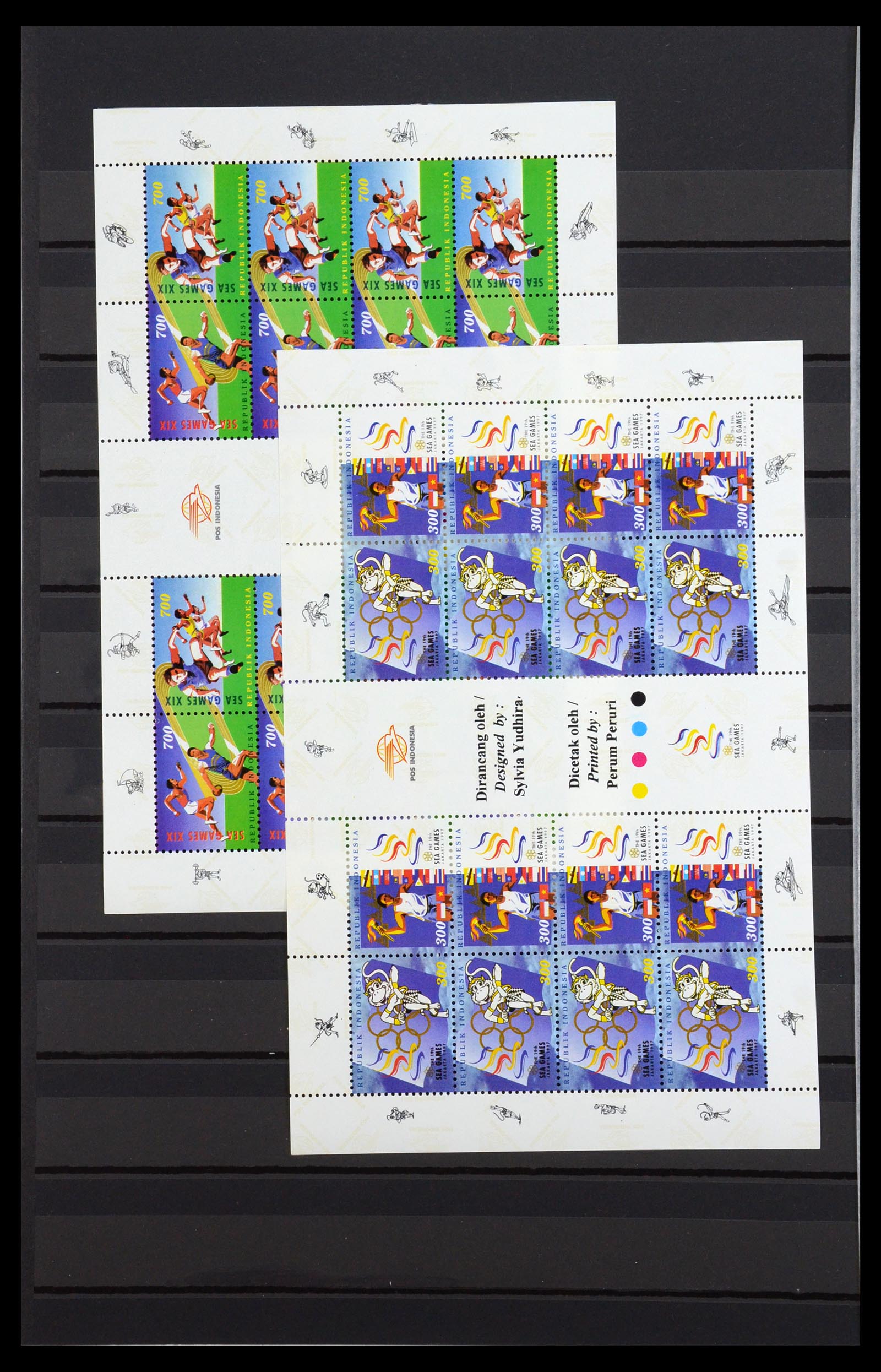 35820 313 - Postzegelverzameling 35820 Indonesië 1970-2020.