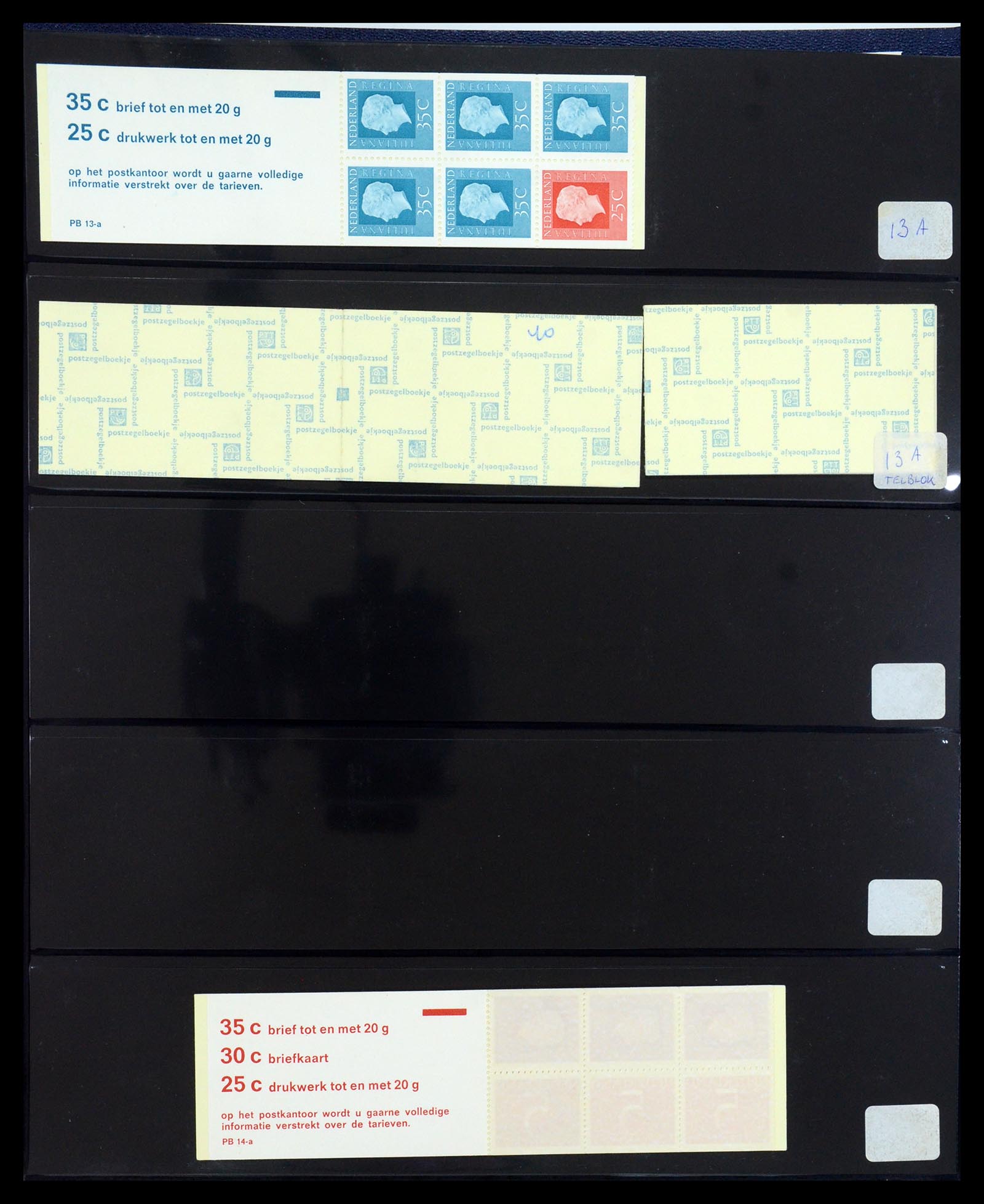35821 034 - Stamp Collection 35821 Netherlands stamp booklets 1964-1983.