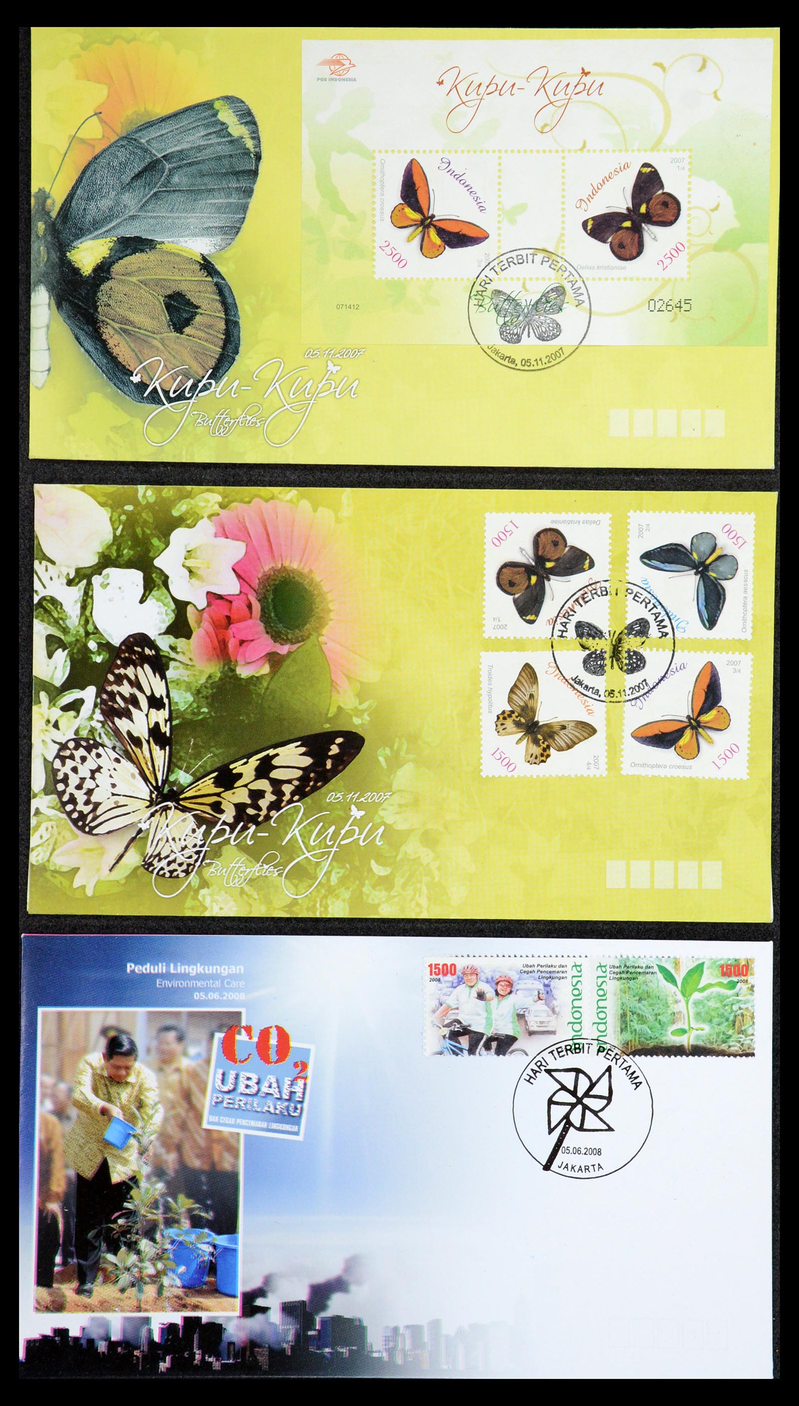 35822 013 - Postzegelverzameling 35822 Indonesië FDC's 1955-2016.