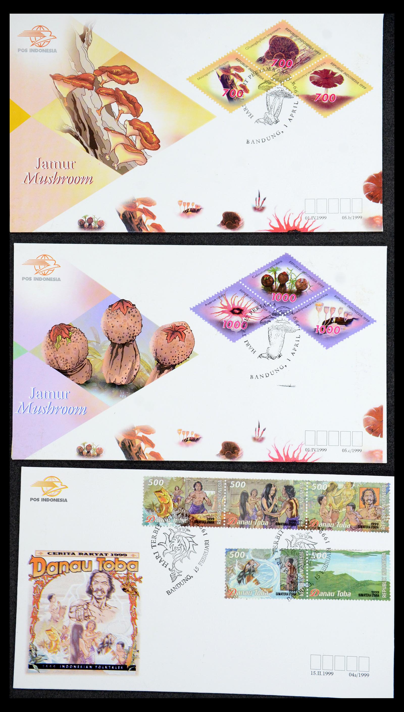 35822 047 - Postzegelverzameling 35822 Indonesië FDC's 1955-2016.