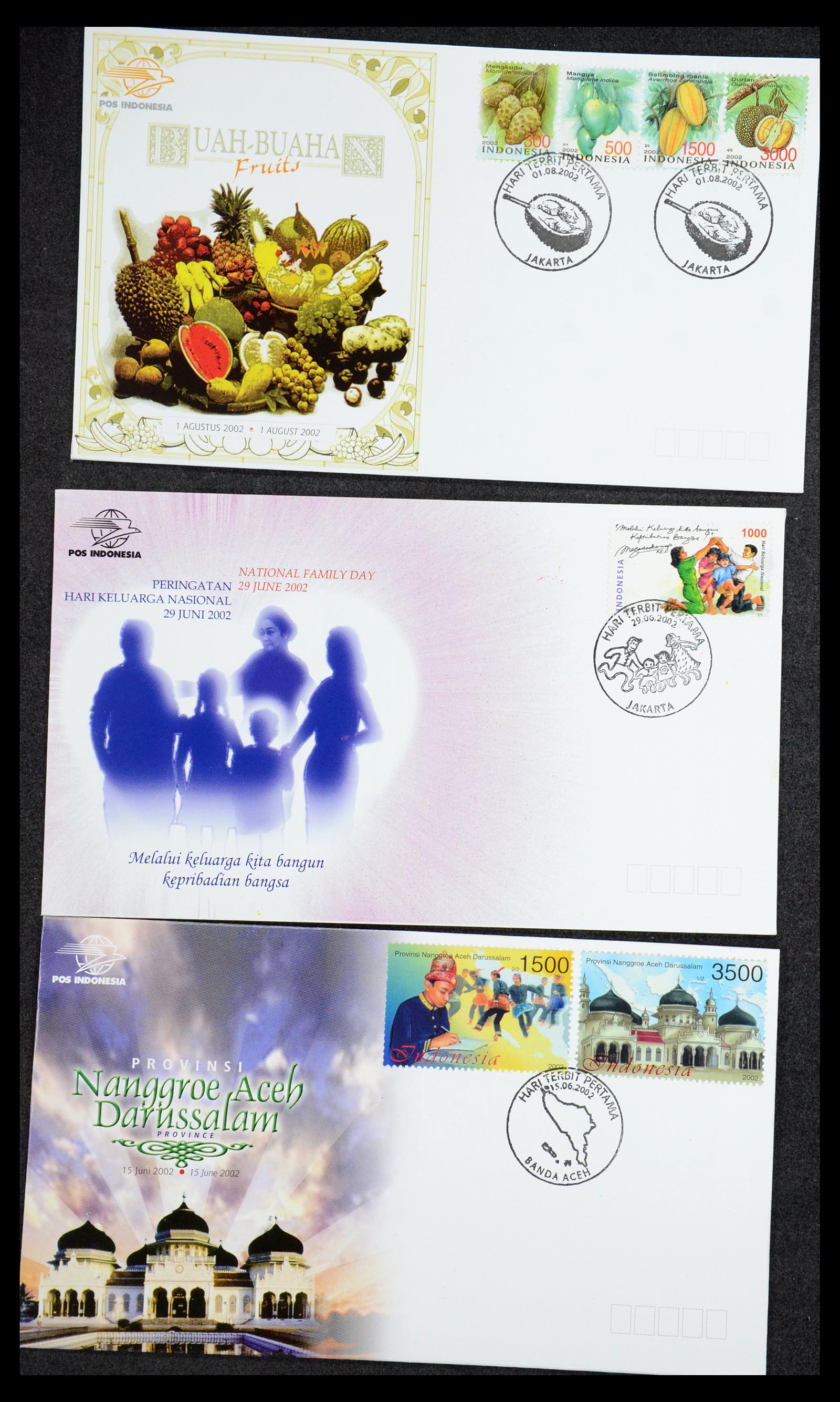 35822 056 - Postzegelverzameling 35822 Indonesië FDC's 1955-2016.