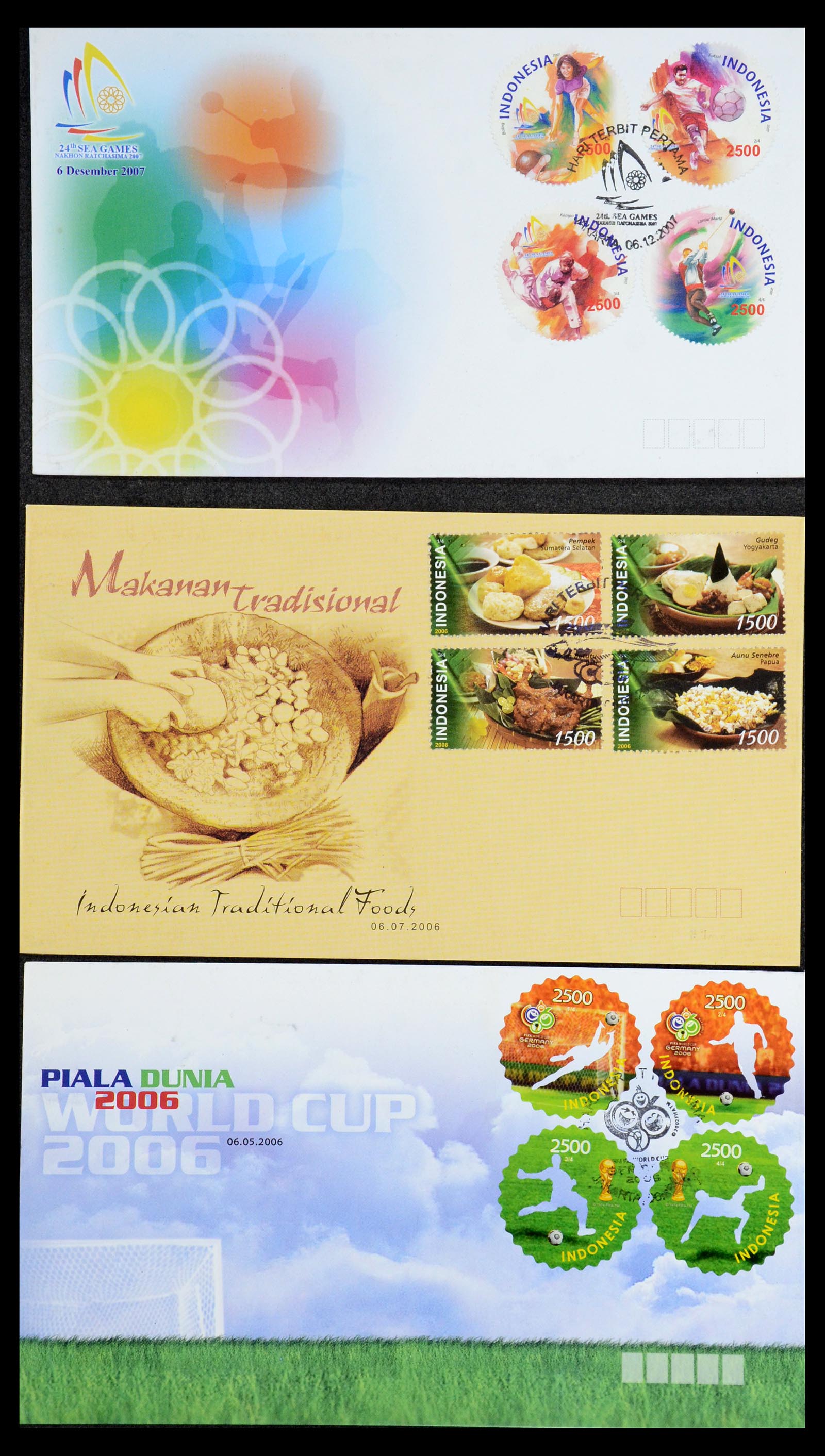 35822 062 - Stamp Collection 35822 Indonesia FDC's 1955-2016.