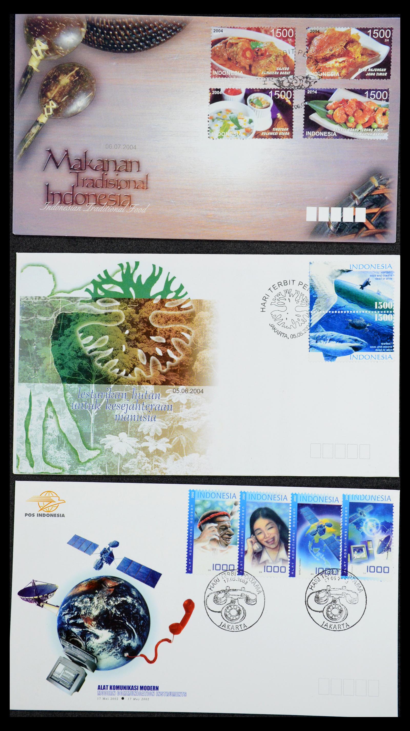 35822 063 - Stamp Collection 35822 Indonesia FDC's 1955-2016.