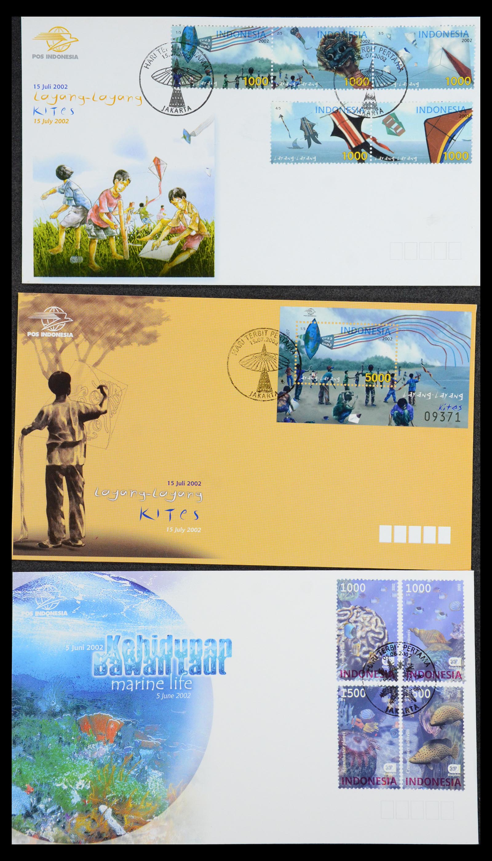 35822 065 - Stamp Collection 35822 Indonesia FDC's 1955-2016.