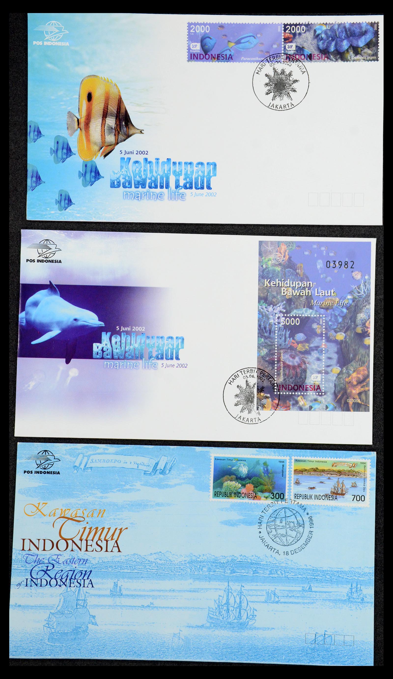 35822 066 - Stamp Collection 35822 Indonesia FDC's 1955-2016.