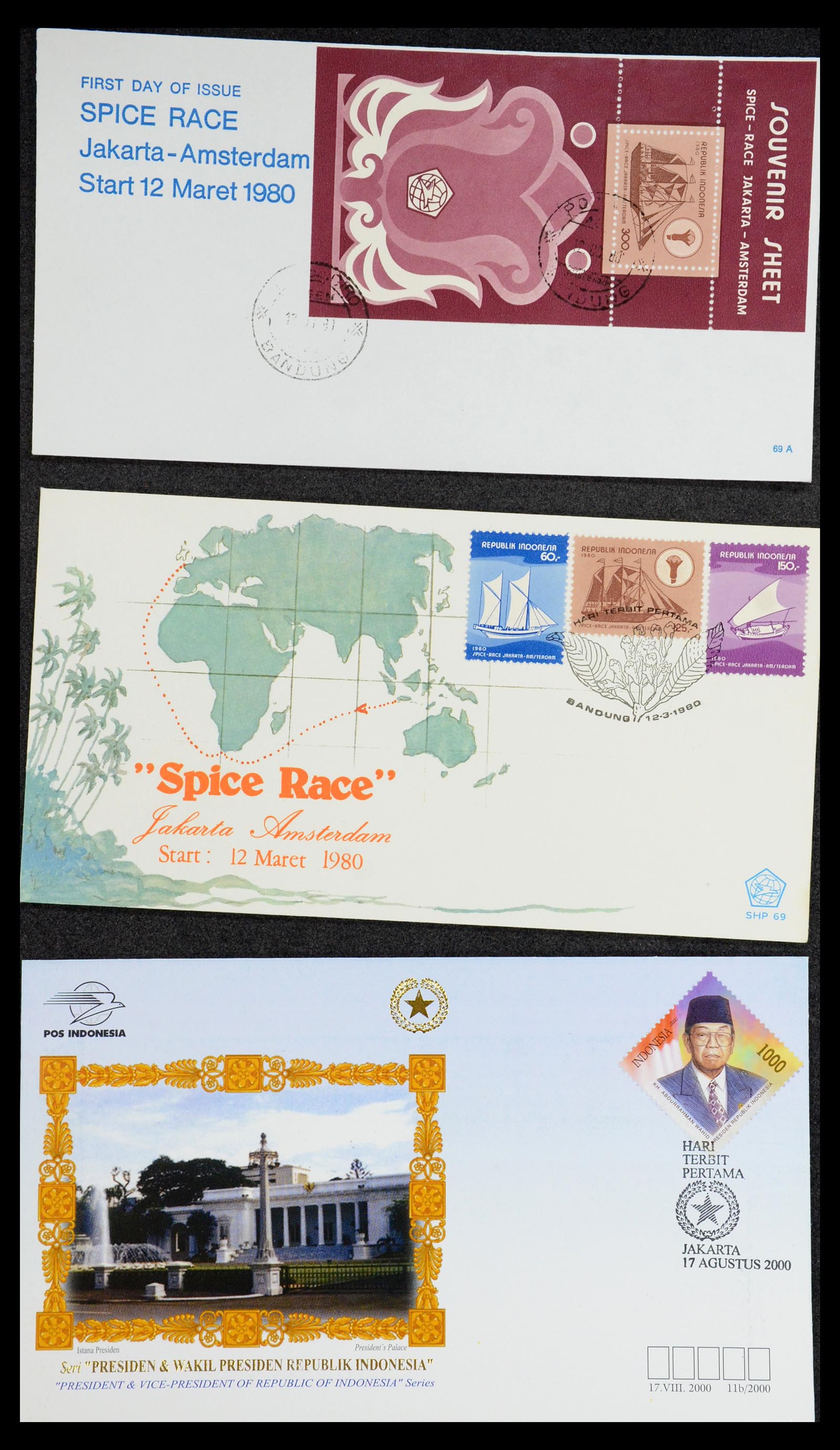 35822 067 - Stamp Collection 35822 Indonesia FDC's 1955-2016.