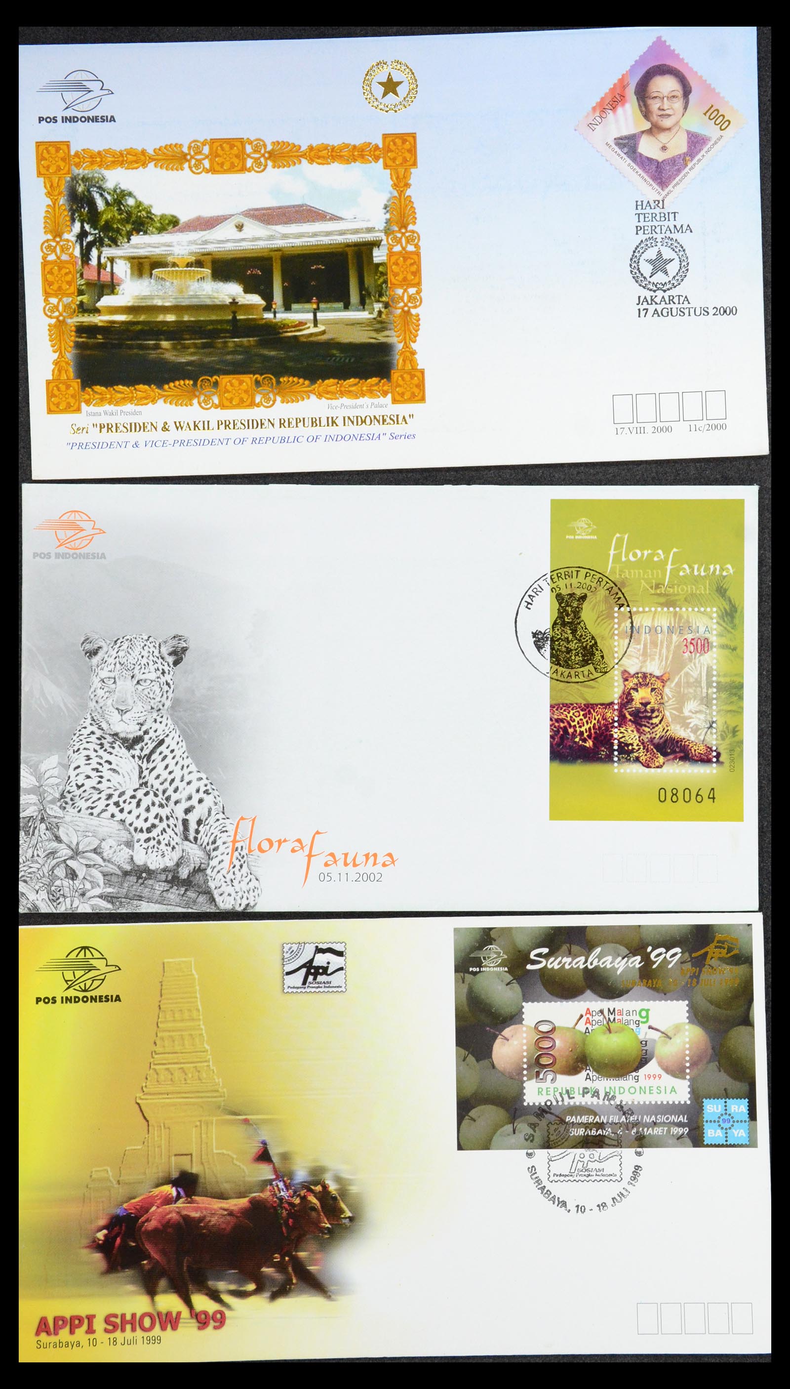 35822 068 - Stamp Collection 35822 Indonesia FDC's 1955-2016.