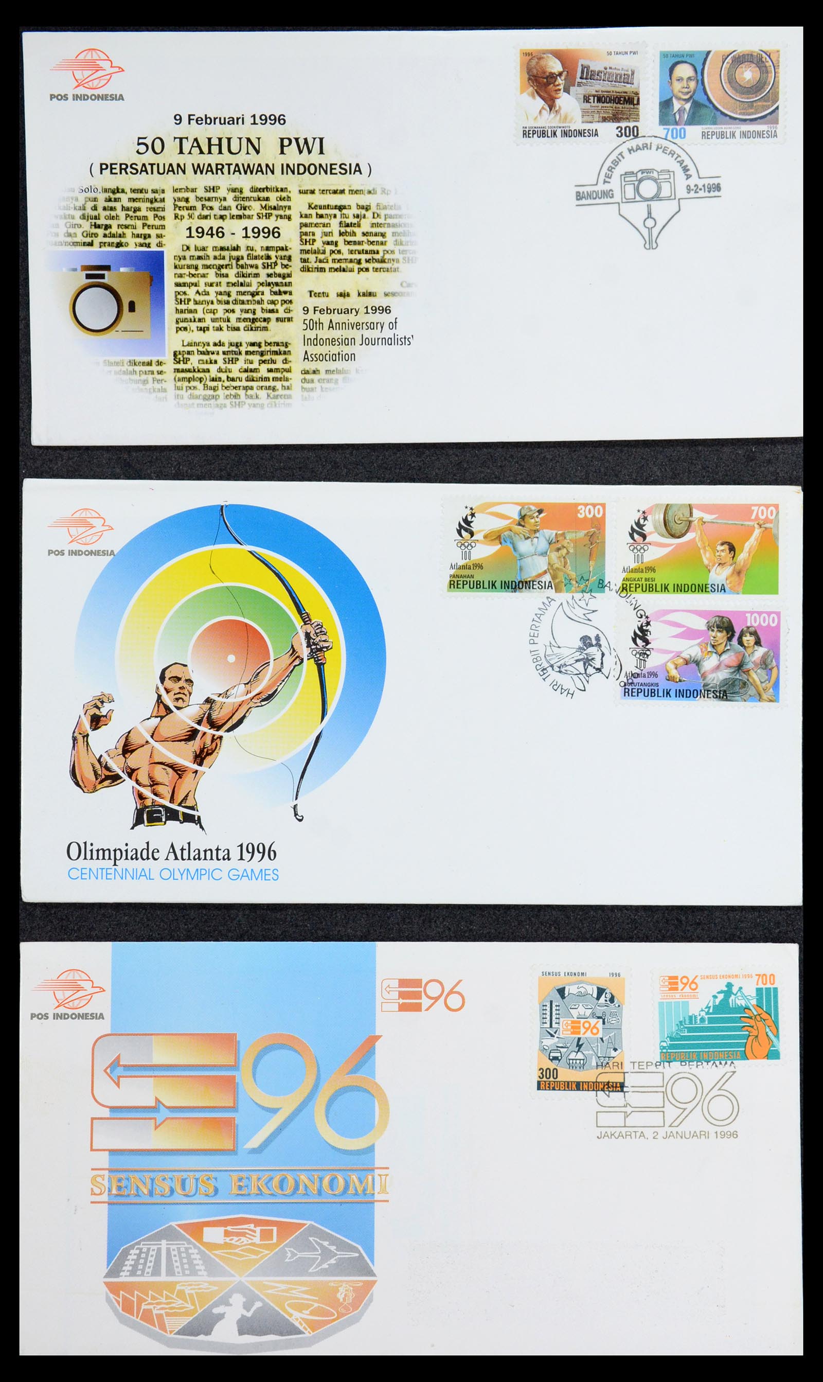 35822 074 - Stamp Collection 35822 Indonesia FDC's 1955-2016.