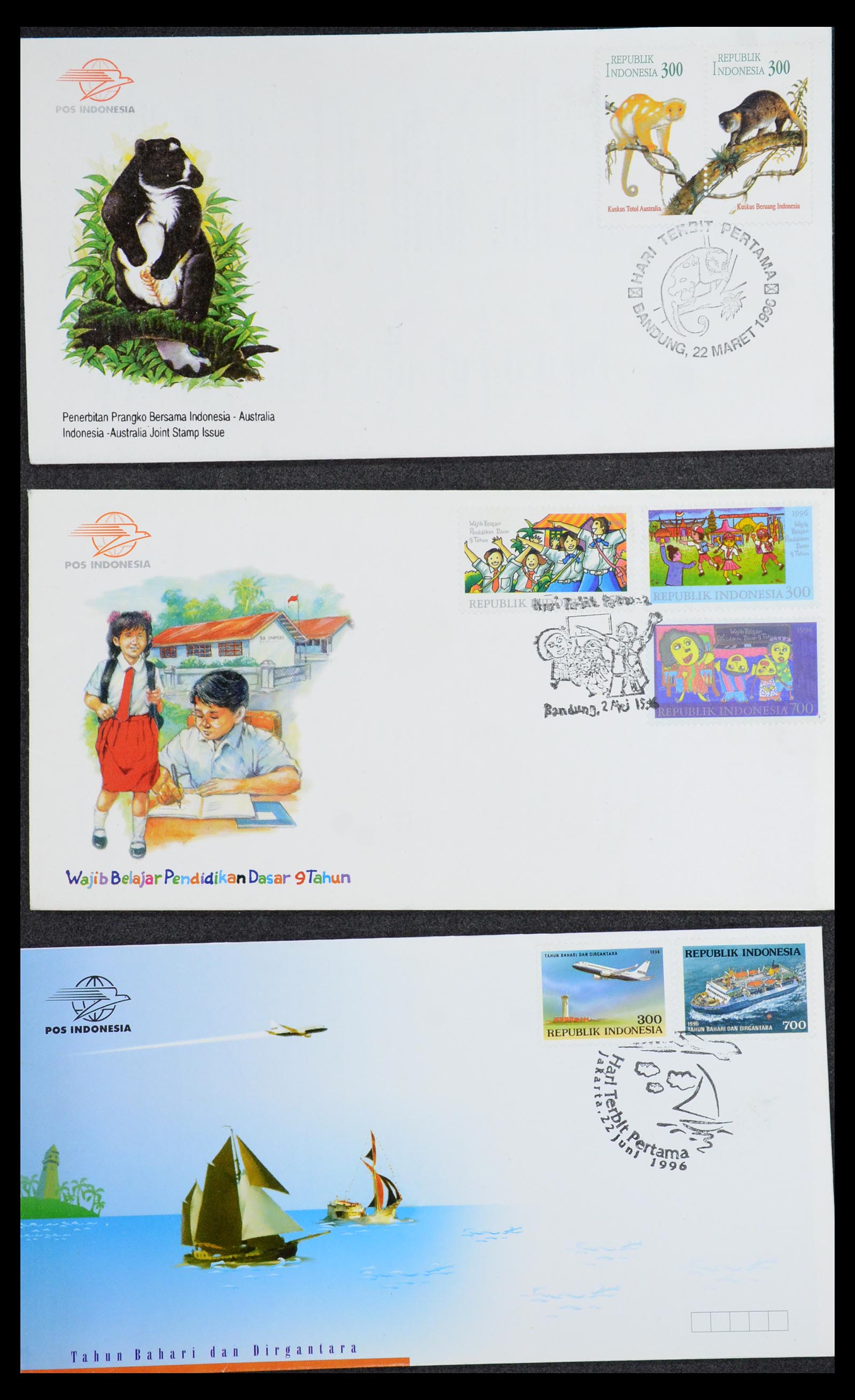 35822 077 - Stamp Collection 35822 Indonesia FDC's 1955-2016.