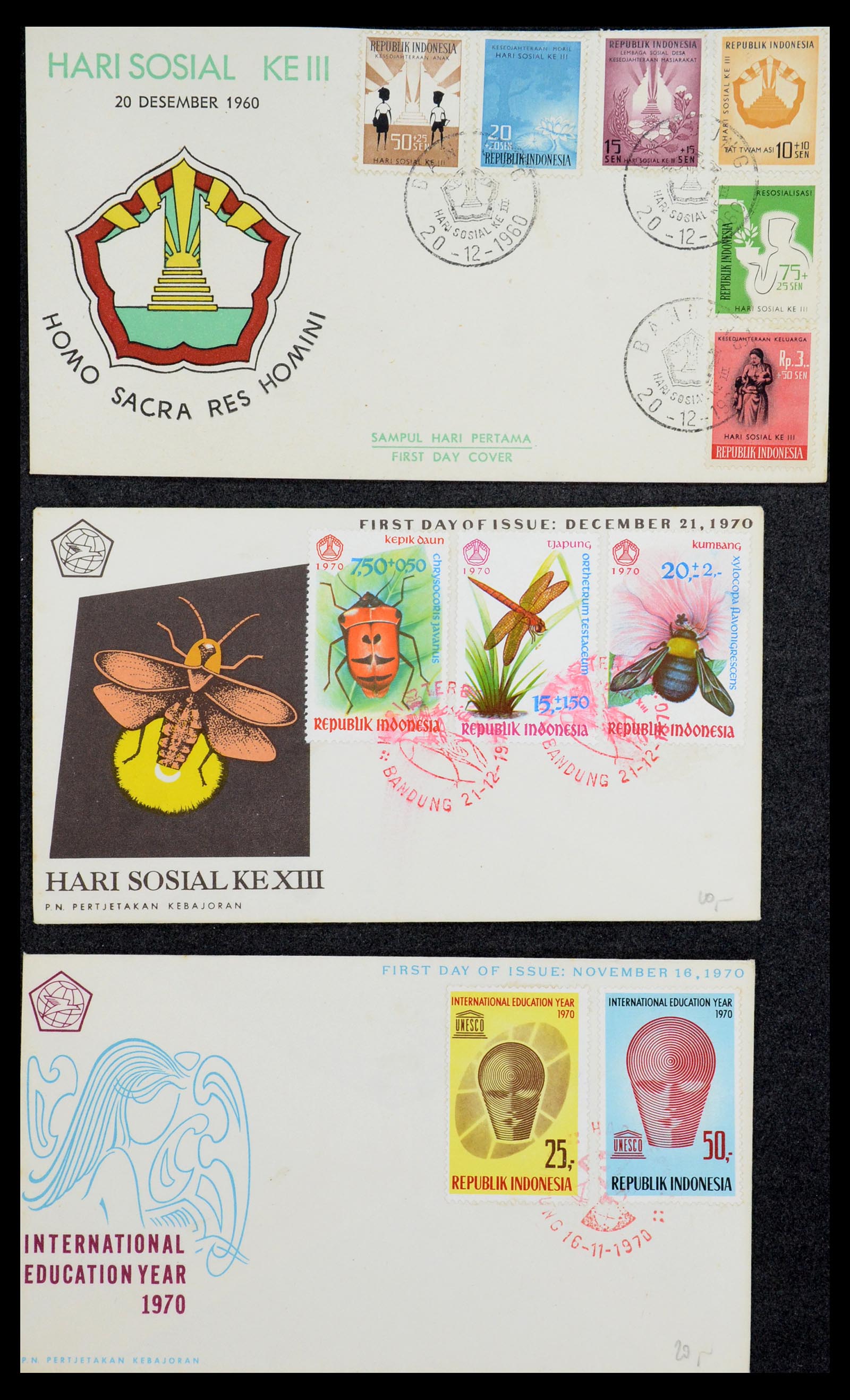 35822 078 - Stamp Collection 35822 Indonesia FDC's 1955-2016.