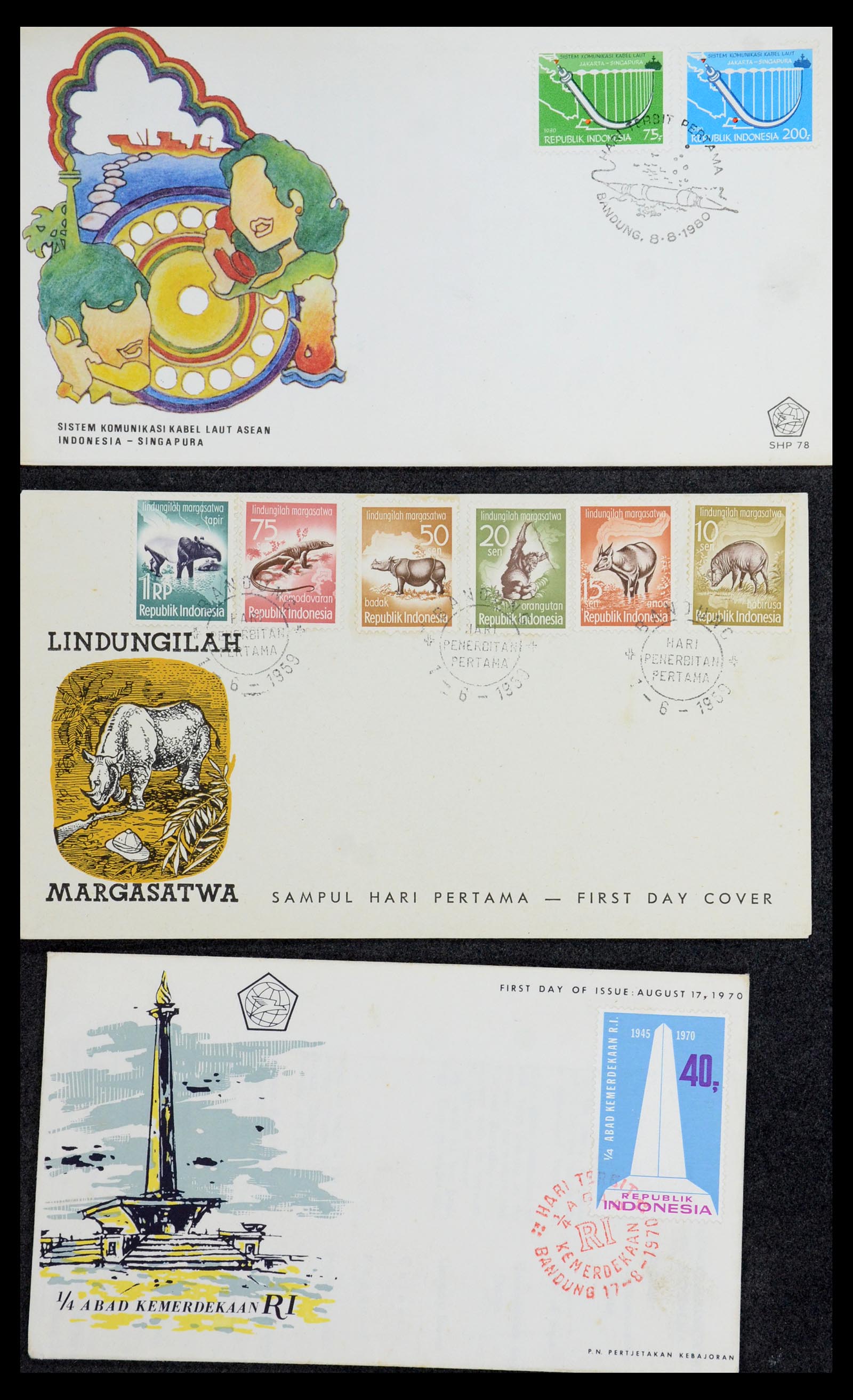 35822 081 - Stamp Collection 35822 Indonesia FDC's 1955-2016.