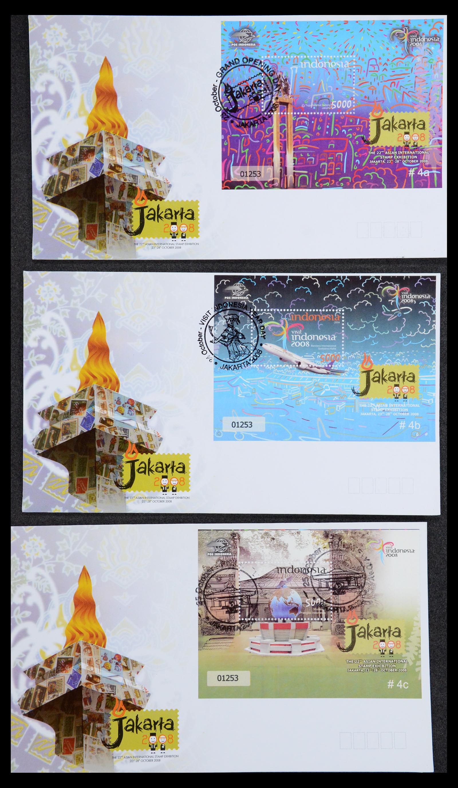 35822 084 - Stamp Collection 35822 Indonesia FDC's 1955-2016.